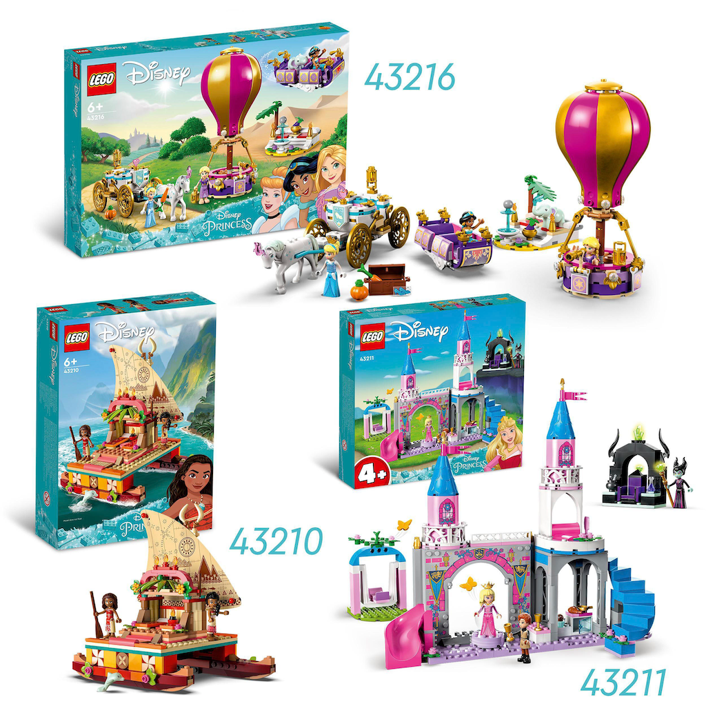 LEGO® Konstruktionsspielsteine »Auroras Schloss (43211), LEGO® Disney«, (187 St.), Made in Europe