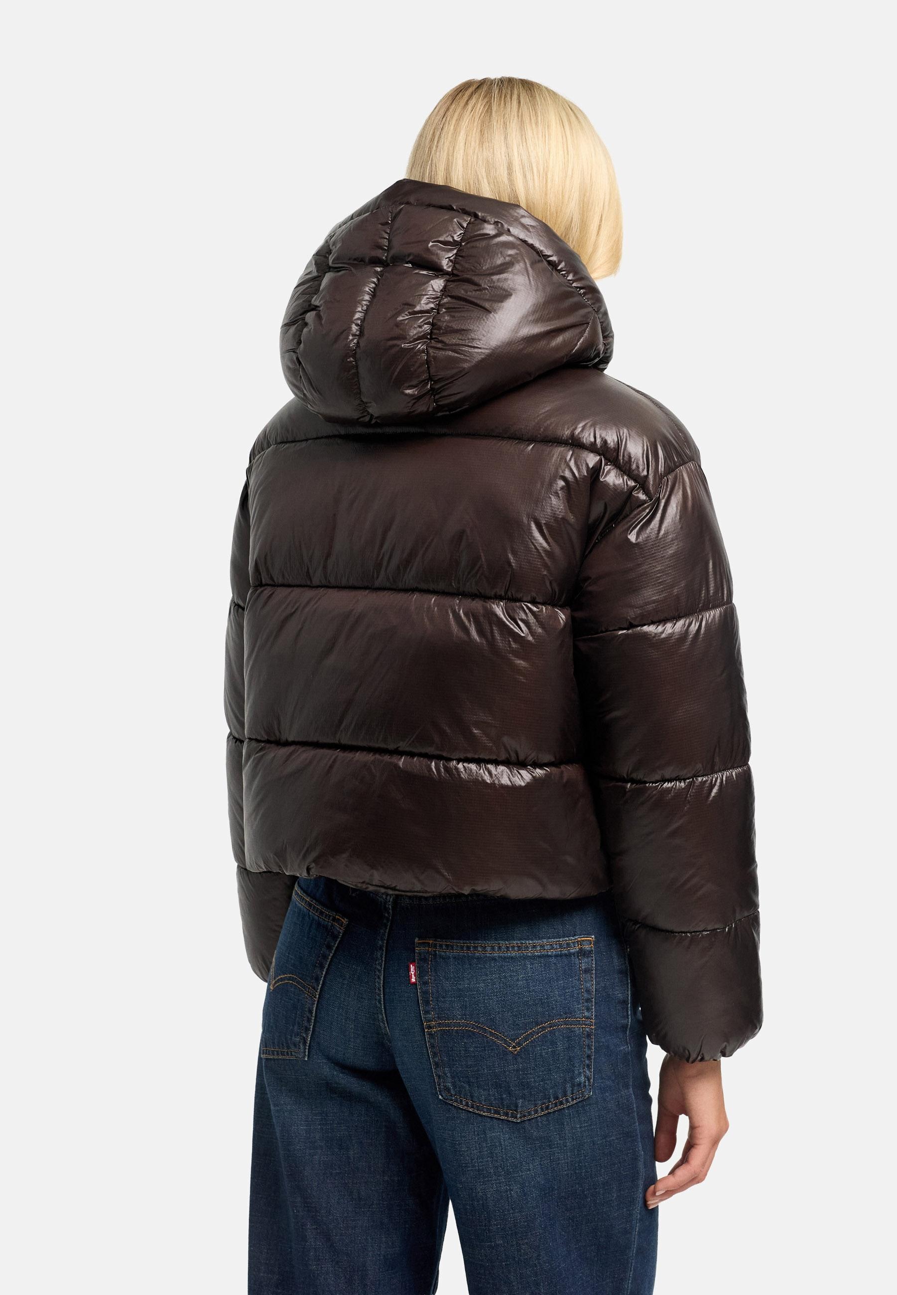 Navahoo Outdoorjacke »Polar-Unit 14« mit Kapuze Damen Steppjacke mit abnehmbarer Kapuze