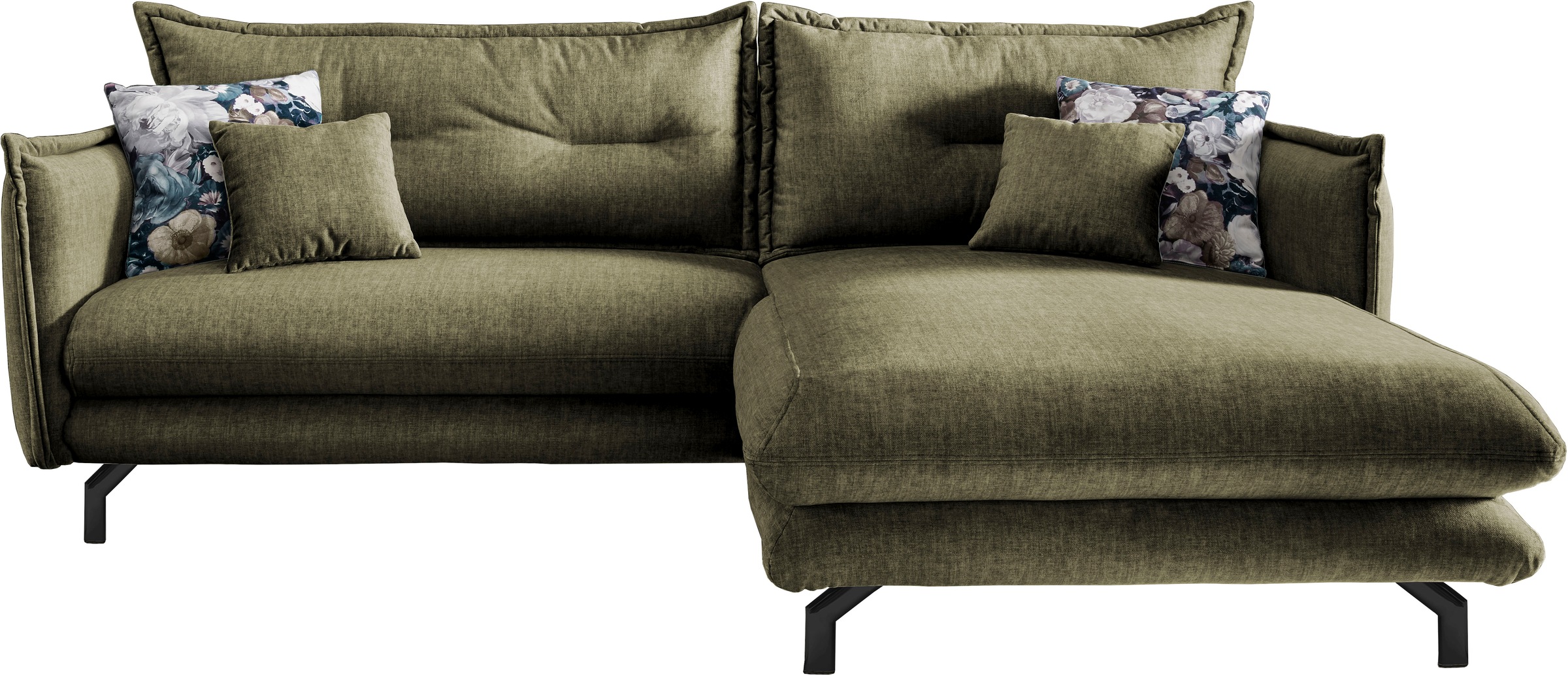 Home affaire Ecksofa "LAVA Breite 255 cm, modern und elegant, aktuelle Kiss günstig online kaufen