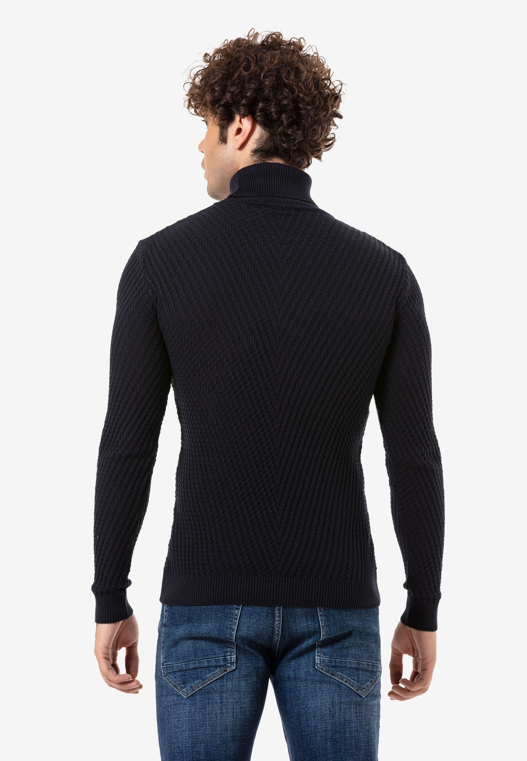 RedBridge Rollkragenpullover »Gosport«, mit aufwendigem Strickmuster