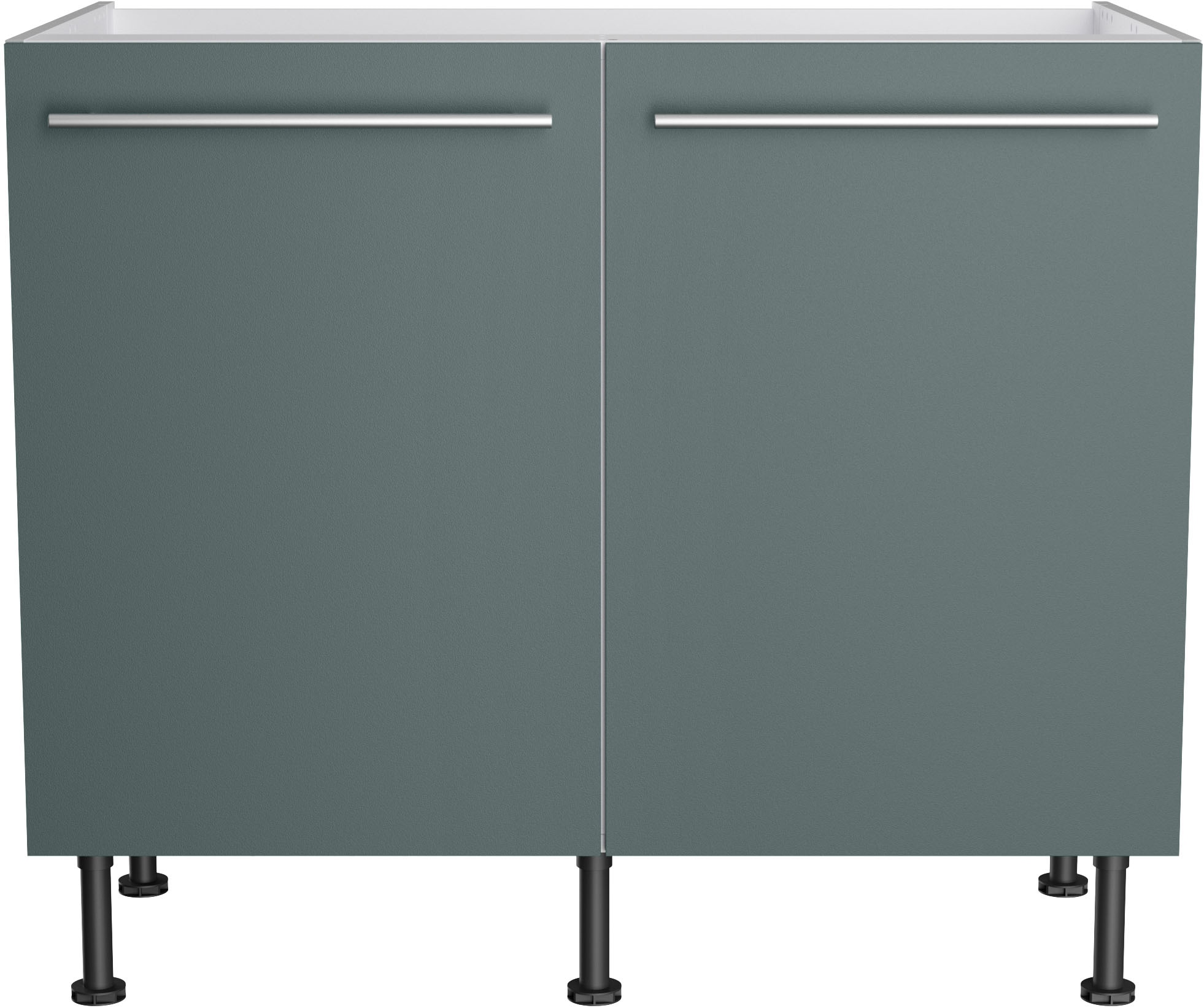 KOCHSTATION Spülenschrank »KS-Bern2«, Breite 100 cm, 2 Türen