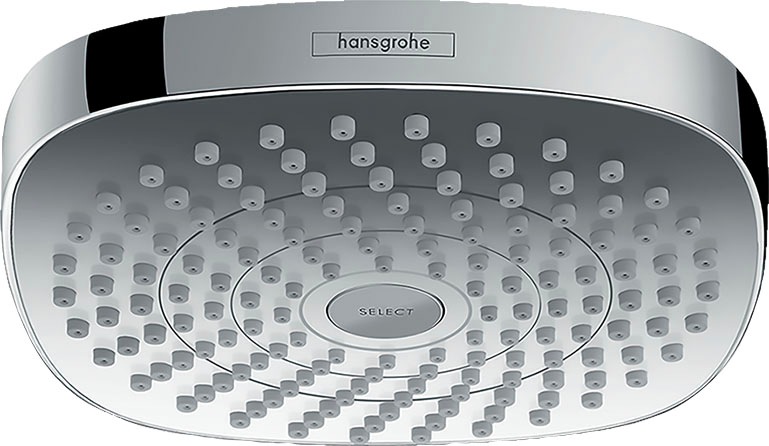 hansgrohe Regenduschkopf "Croma Select E", 180 2 Strahlarten, chrom