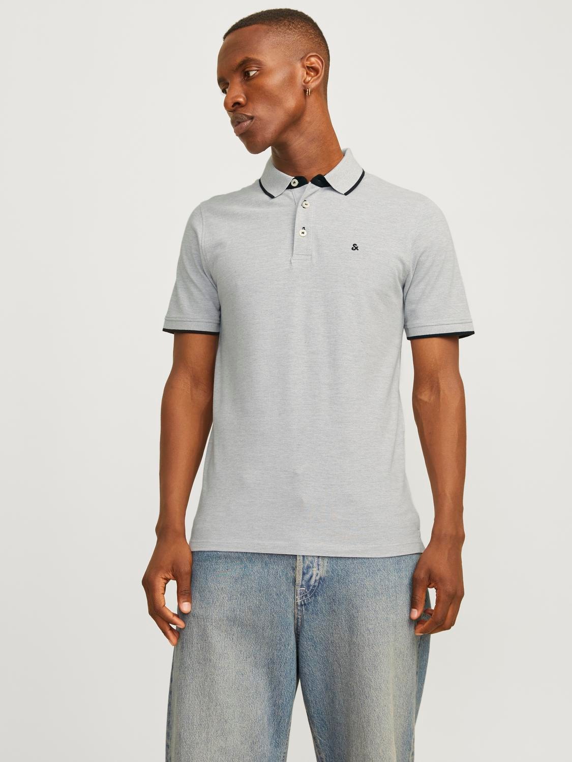 Jack & Jones Poloshirt "JJEPAULOS Slim Fit, sportlich-elegant, mit Stickere günstig online kaufen