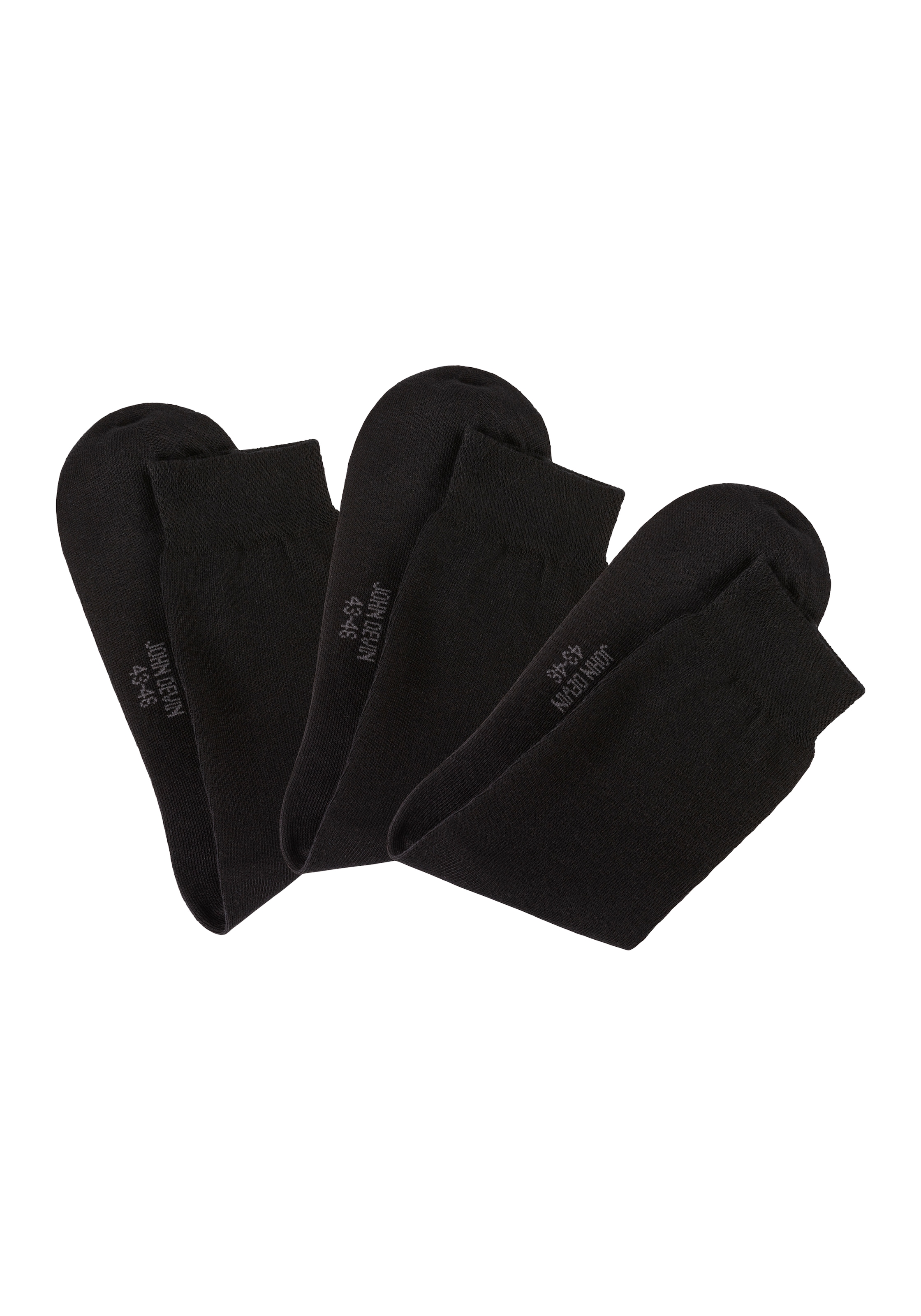 John Devin Businesssocken, (Packung, 3 Paar), mit längerer Schaftlänge, verpackt in einer Box