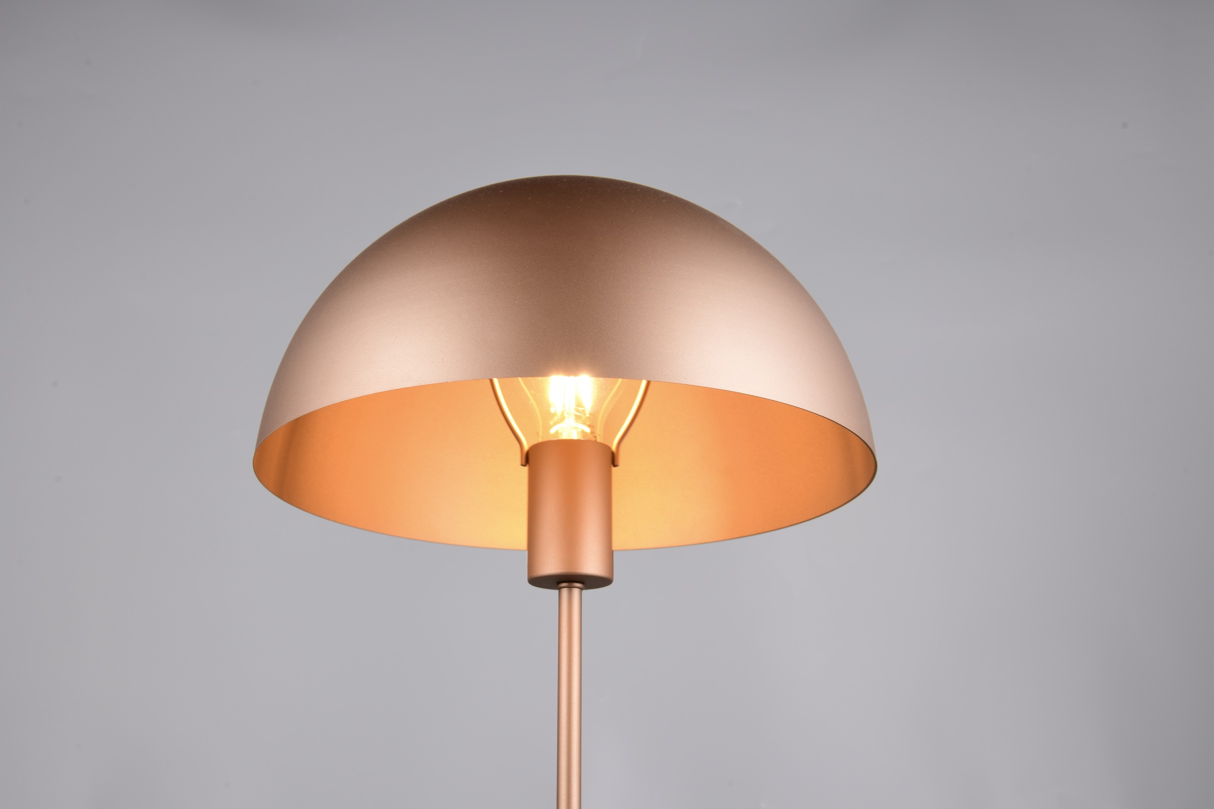 TRIO Leuchten Schreibtischlampe »NOLA, exkl. 1x E27 max 40W, Tischlampe mit Schnurschalter Höhe 45cm«, 1 flammig, Leuchtmittel E27 | Leuchtmittel wechselbar, Ø 30cm, Nachttischlampe, 180cm Anschlusskabel, Leuchtmittel wechselbar