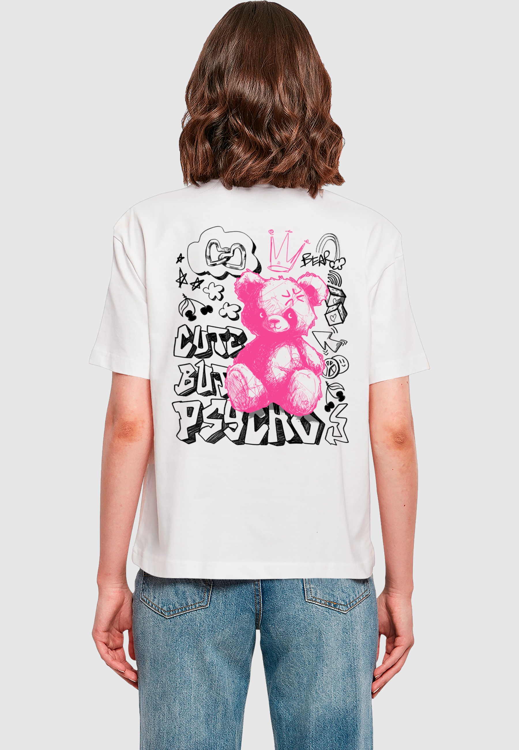 Miss Tee T-Shirt »Miss Tee Damen Cute But Psycho Tee« 1 Stk.