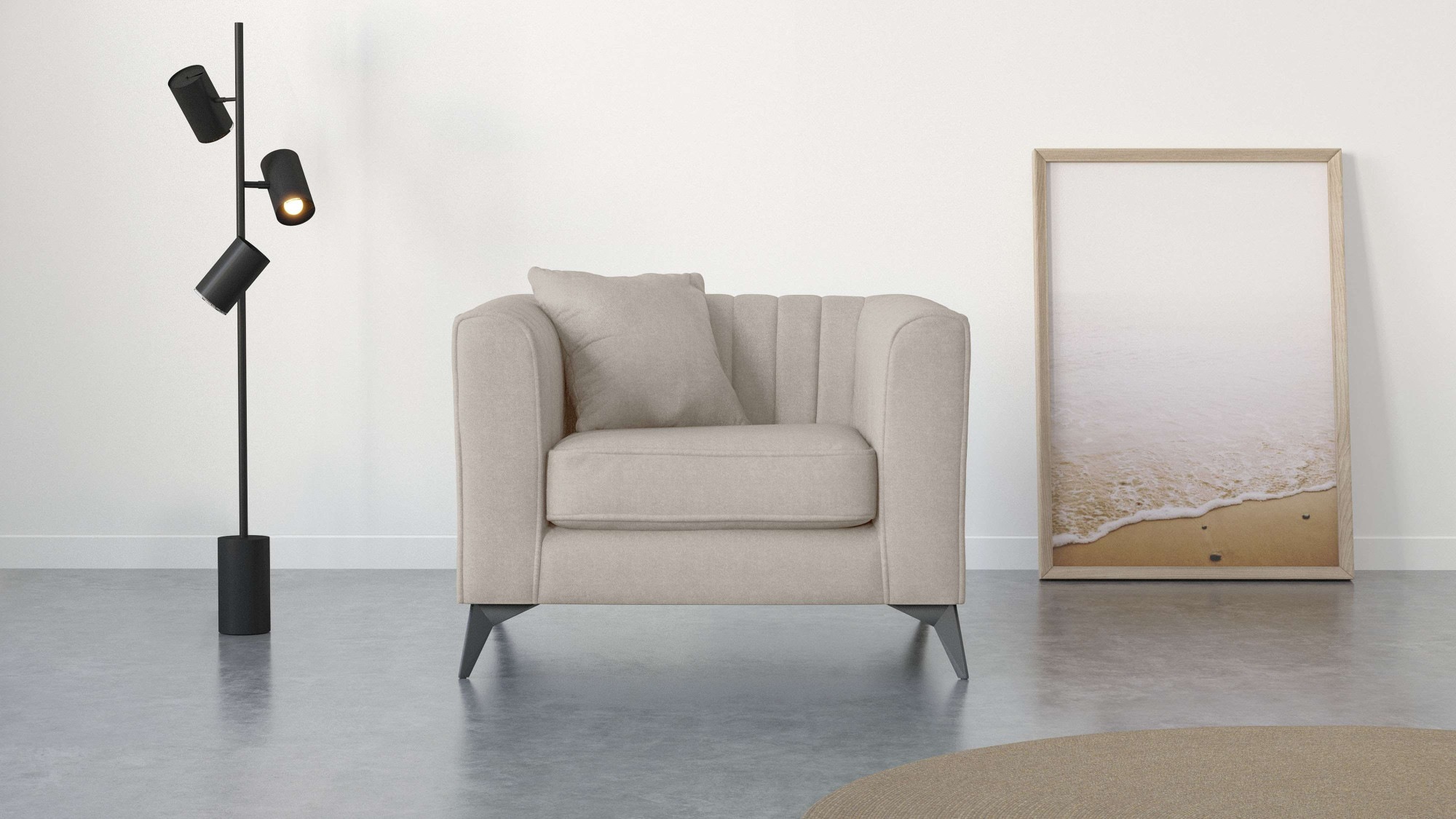 PLACES OF STYLE Sessel »MATTHEW« incl. 1 Zierkissen St...
