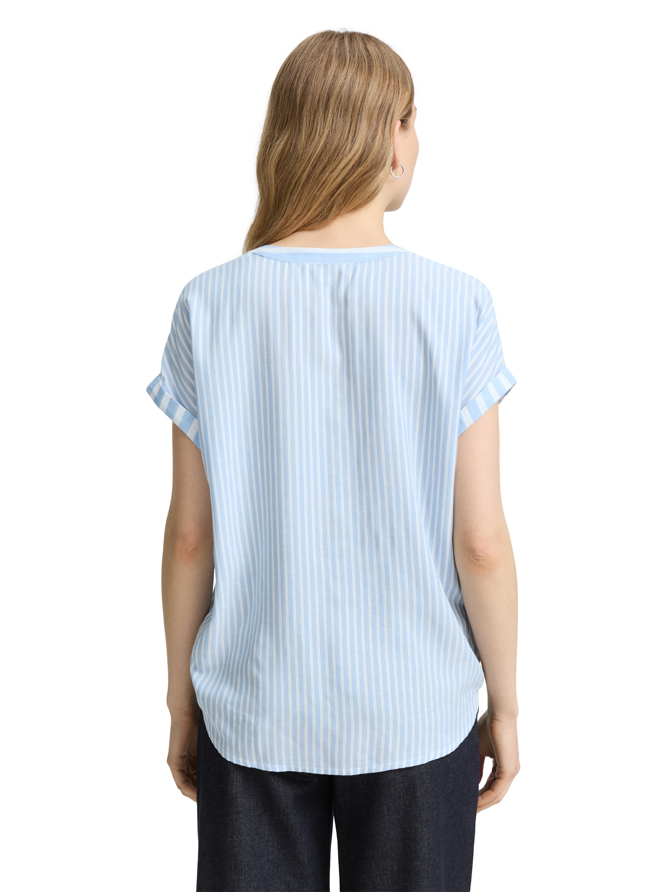 TOM TAILOR Shirtbluse, mit Streifen Muster günstig online kaufen