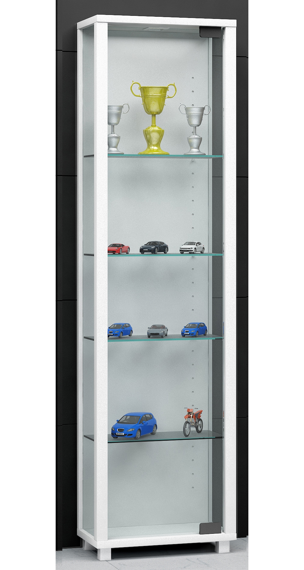 VCM Standvitrine »Holz Glas Stand Vitrine Sammelvitrine Edana Mini«