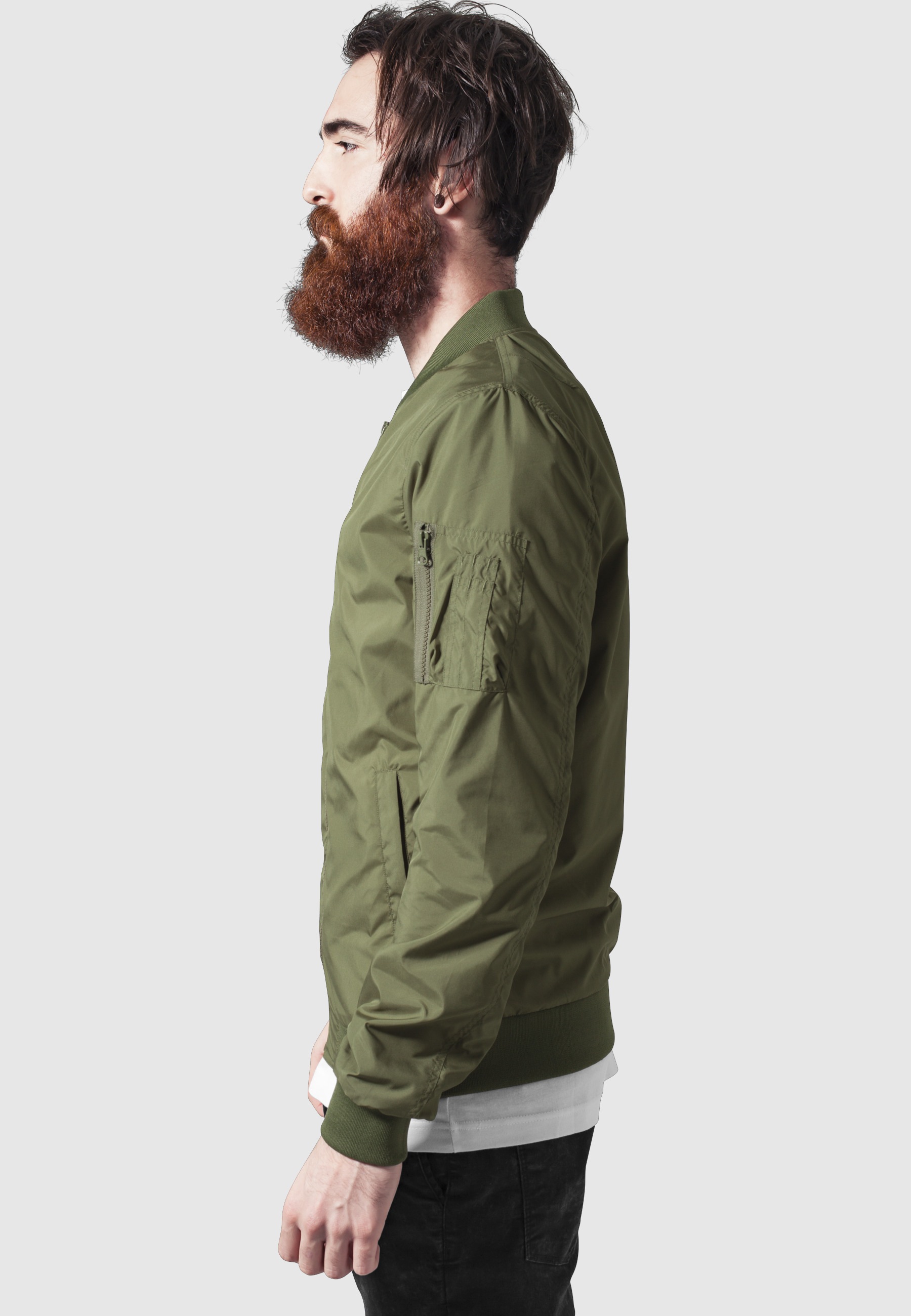 Thumbnail - URBAN CLASSICS Allwetterjacke "Urban Classics Herren Light Bomber Jacket" 1 Stk. tlg. ohne Kapuze