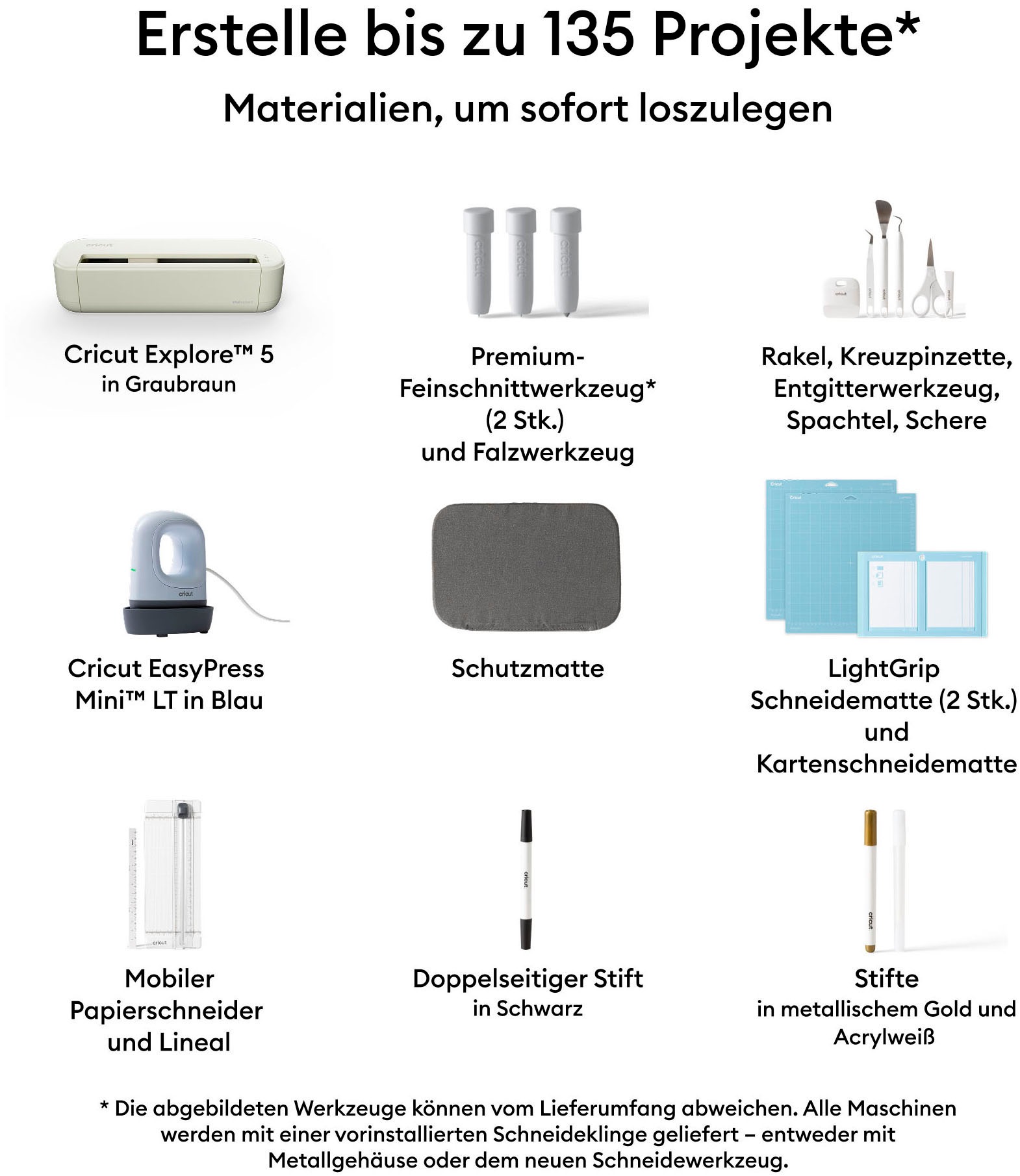 Cricut Schneideplotter »Explore™ 5 Ultimate Bundle«