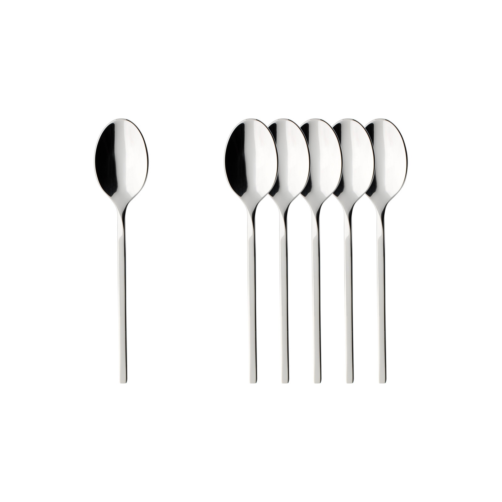 Villeroy & Boch Esslöffel "Espressolöffel NewWave 10,8 cm 6er Set edelstahl" Spülmaschinenfest