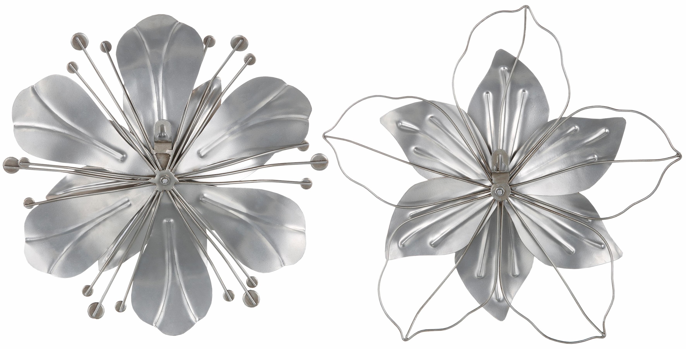 Home affaire Wanddekoobjekt »Blume«, Wanddeko, aus Metall, mit Perlmutt  Verzierung kaufen | BAUR