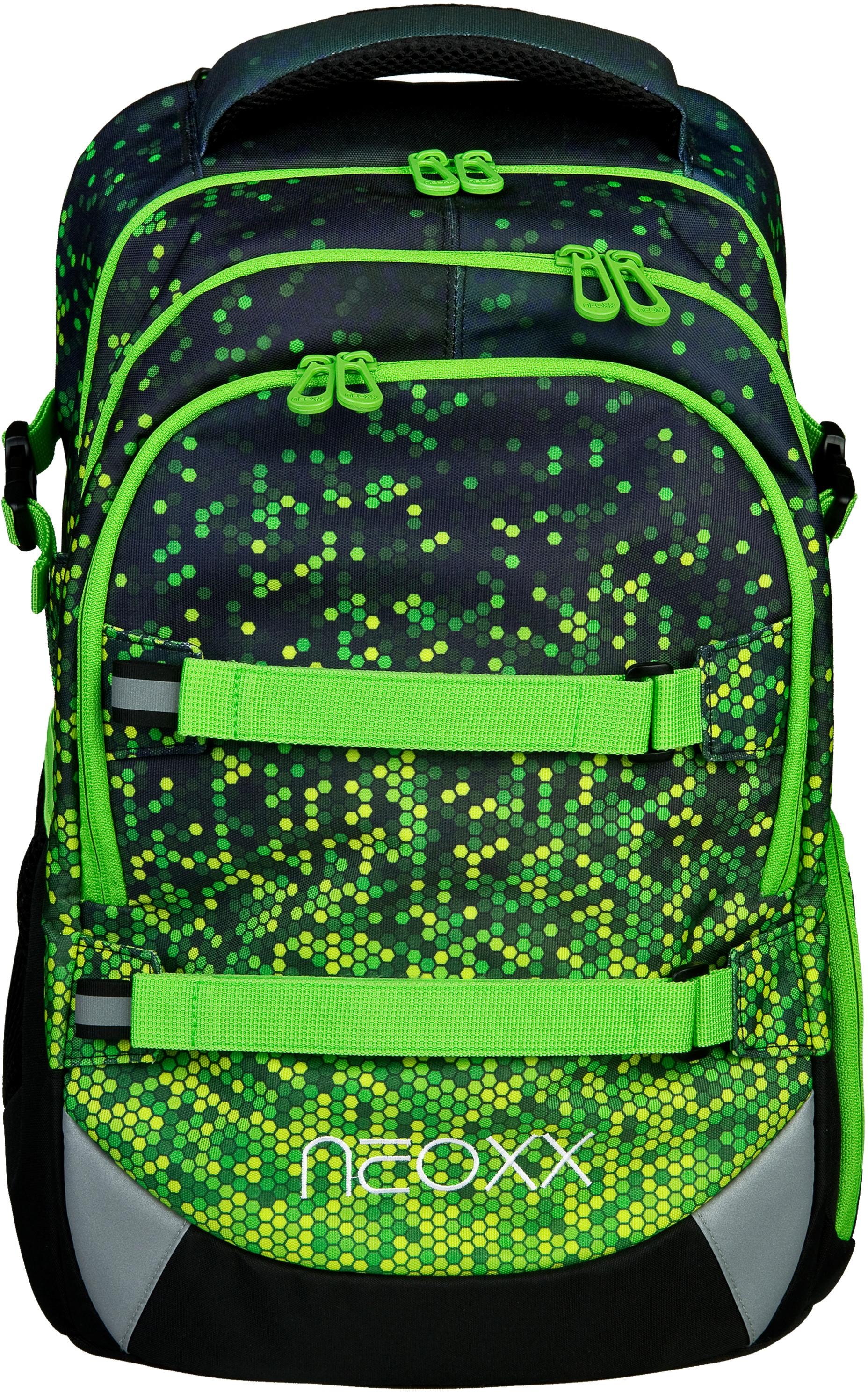 Schulrucksack »Active, Pixel in my mind«, reflektierende Details, aus recycelten...