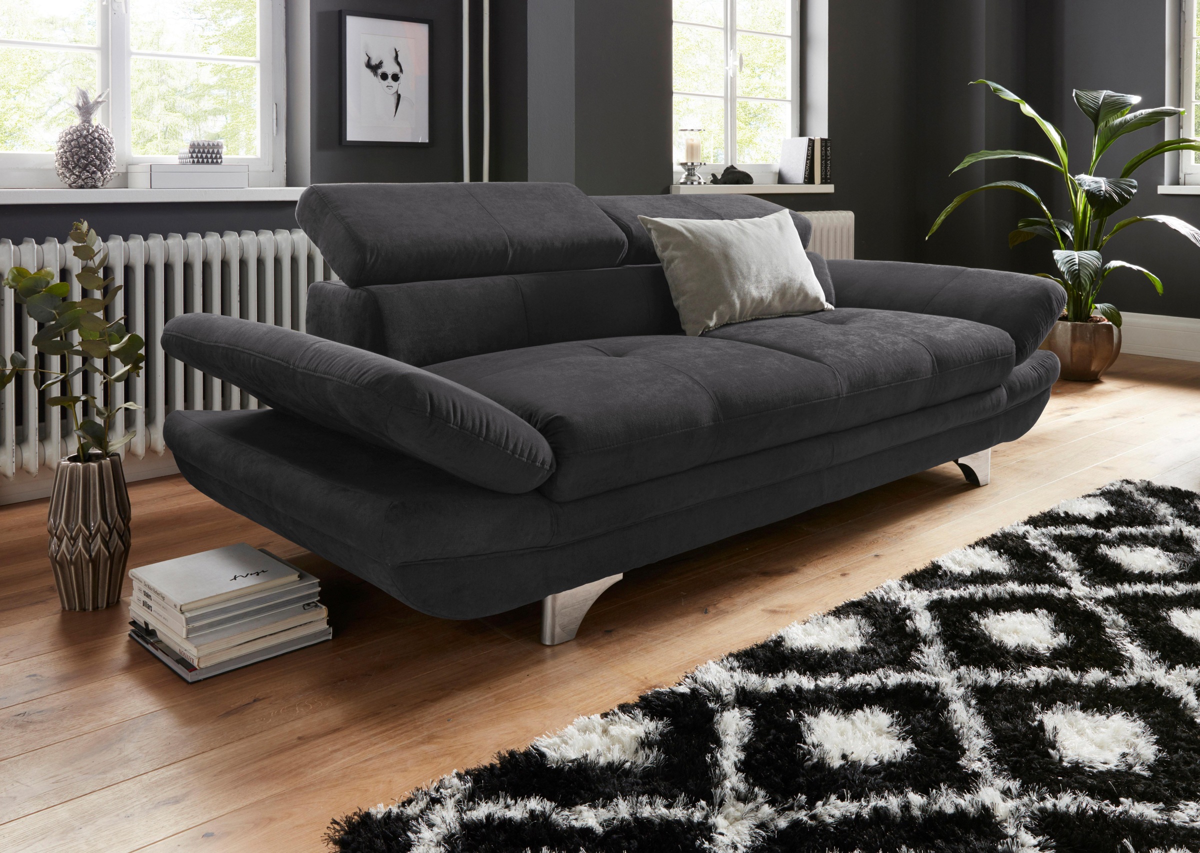 COTTA 3-Sitzer »Enterprise«, Big-Sofa, mit Armteilverstellung & Kopfteilverstellung