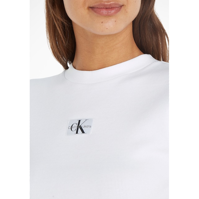 Calvin Klein Jeans T-Shirt »BADGE RIB SHORT SLEEVE TEE« für kaufen | BAUR