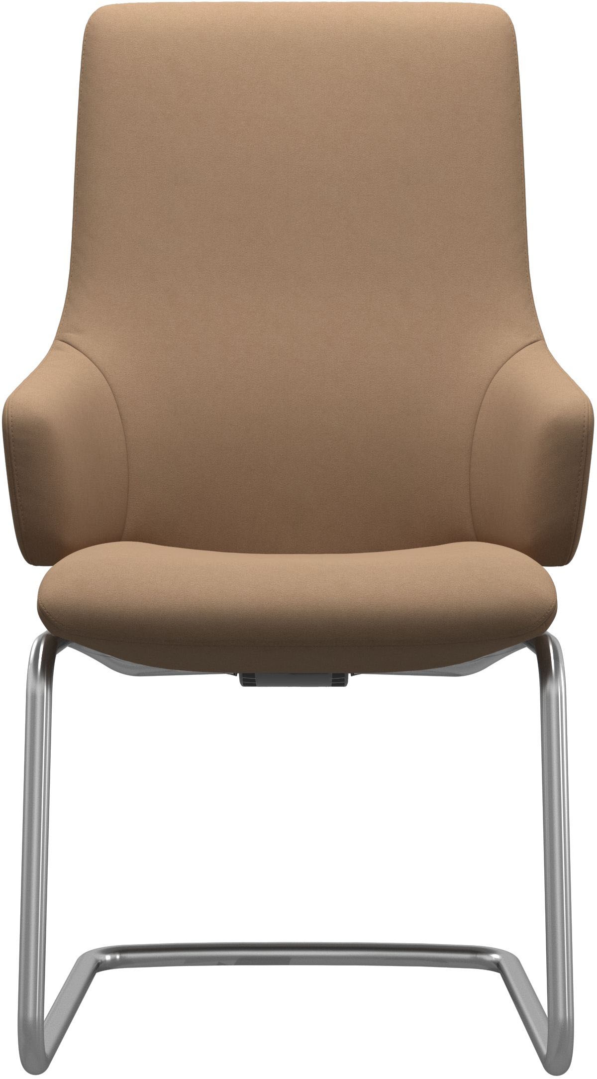 Stressless® Polsterstuhl »Laurel«, Microfaser DINAMICA, High Back mit Armlehne, Größe L, mit Beinen aus Stahl in Chrom