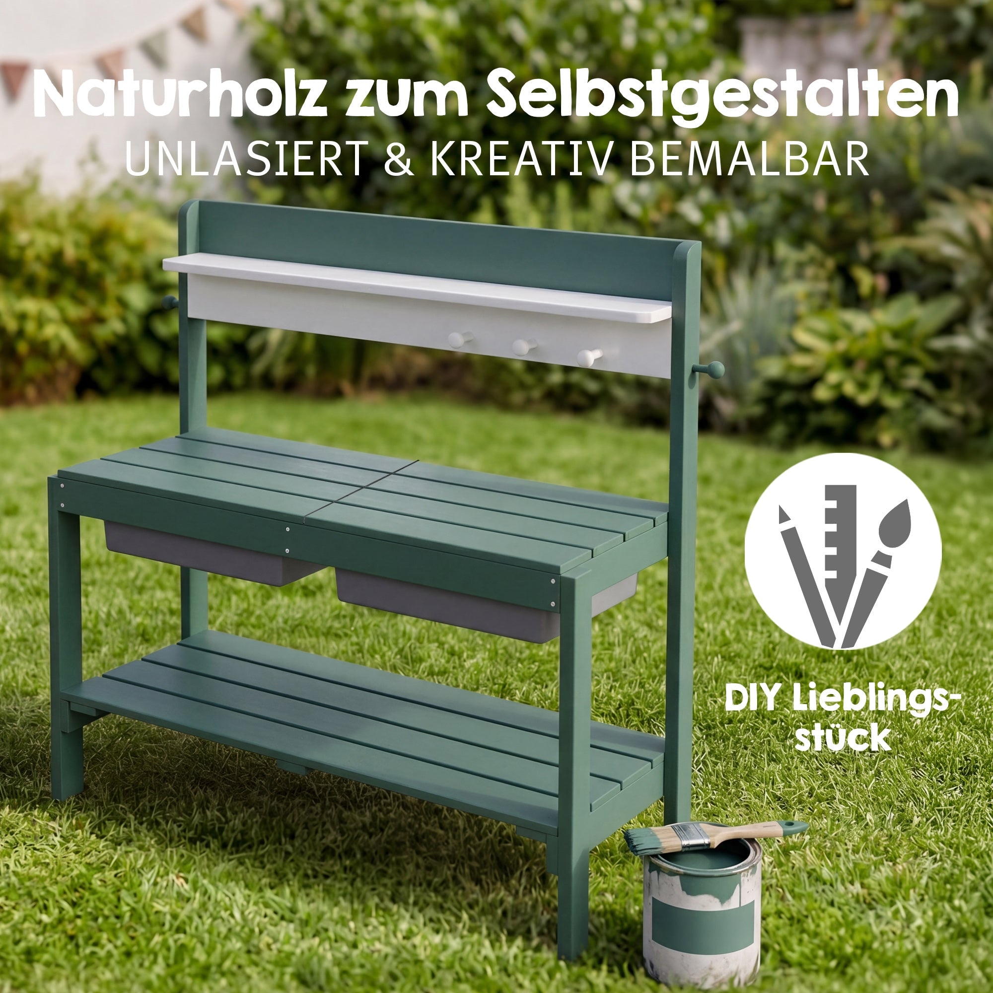 roba® Outdoor-Spielküche »Outdoor+ FUN mit Spielwanne«