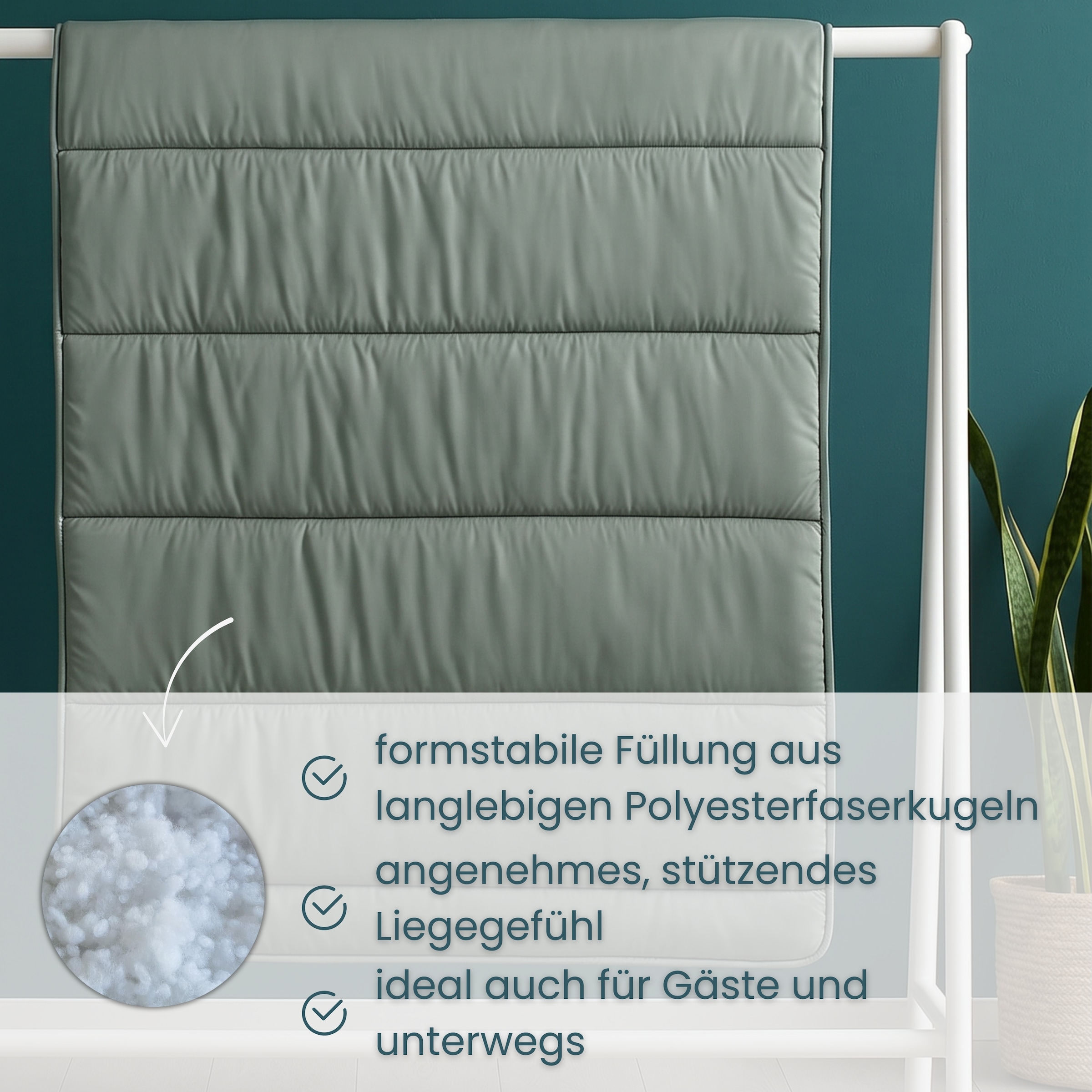 OTTO home Microfaserbettdecke + Microfaserkissen »Clarra Spar Set, Decke + Kissen 135x200, 155x200 cm & weitere Größen« Set mit Kissen 40x80 cm, 80x80 cm, Sommer, Herbst, Winter in grau