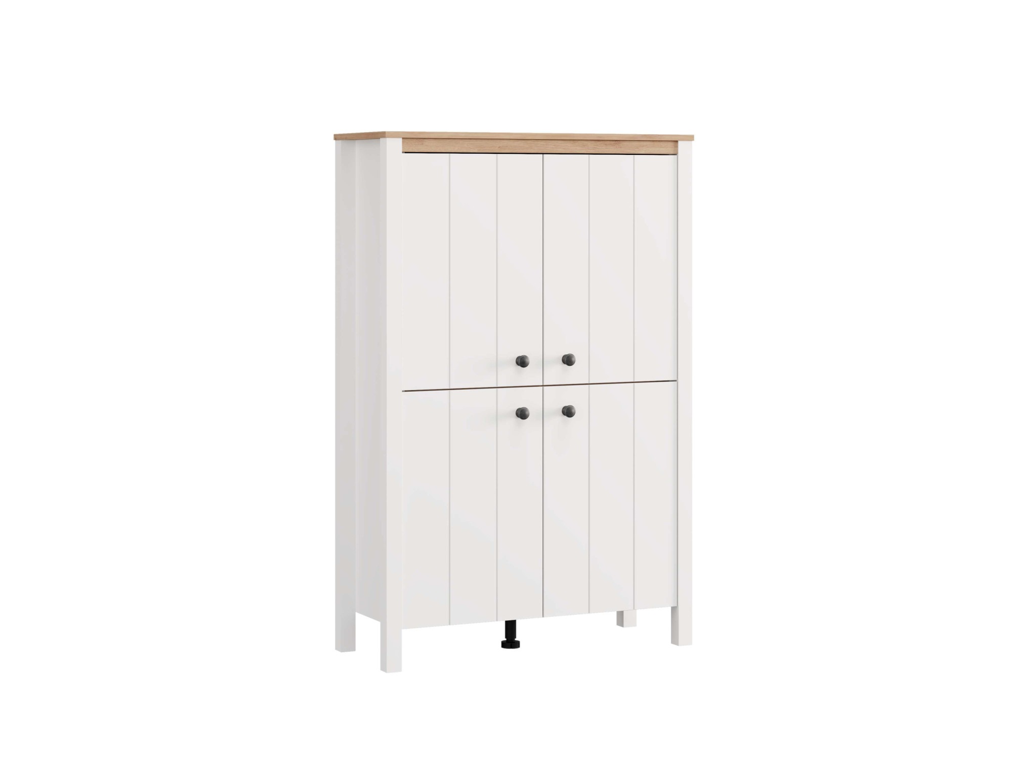Home affaire Highboard »BEDFORD, Kommode, Anrichte, Schrank, Highboard im Landhausstil« MDF-Profil 2D ummantelt, Hotstamping
