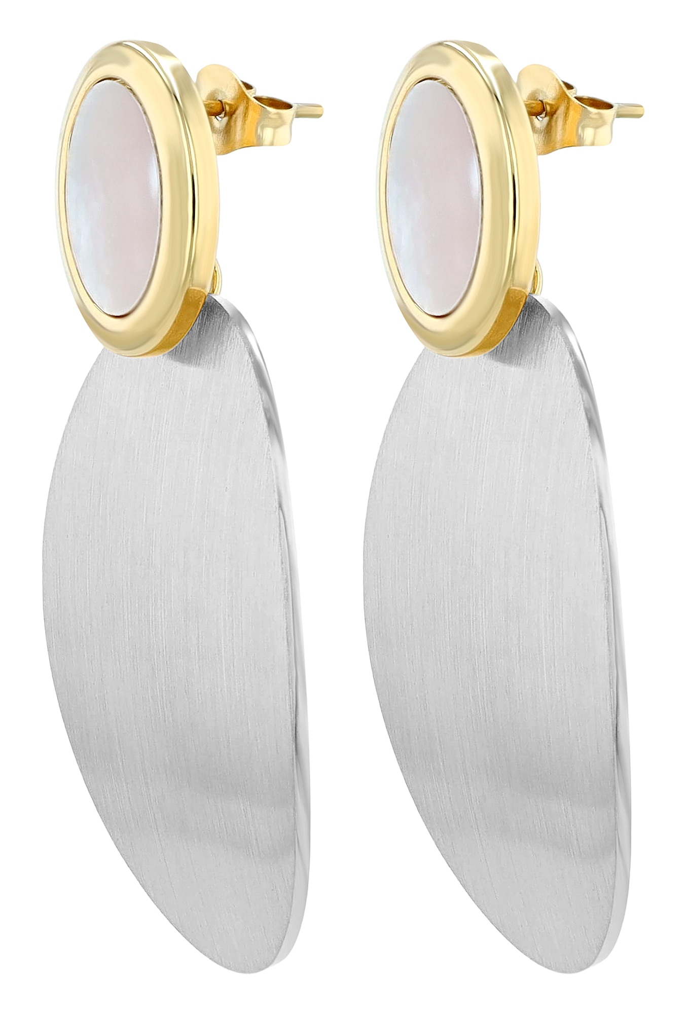 Adelia´s Paar Ohrhänger »Damen Ohrringe – Ohrstecker aus Edelstahl mit Perlmutt« Ideal als Geschenk für besondere Anlässe