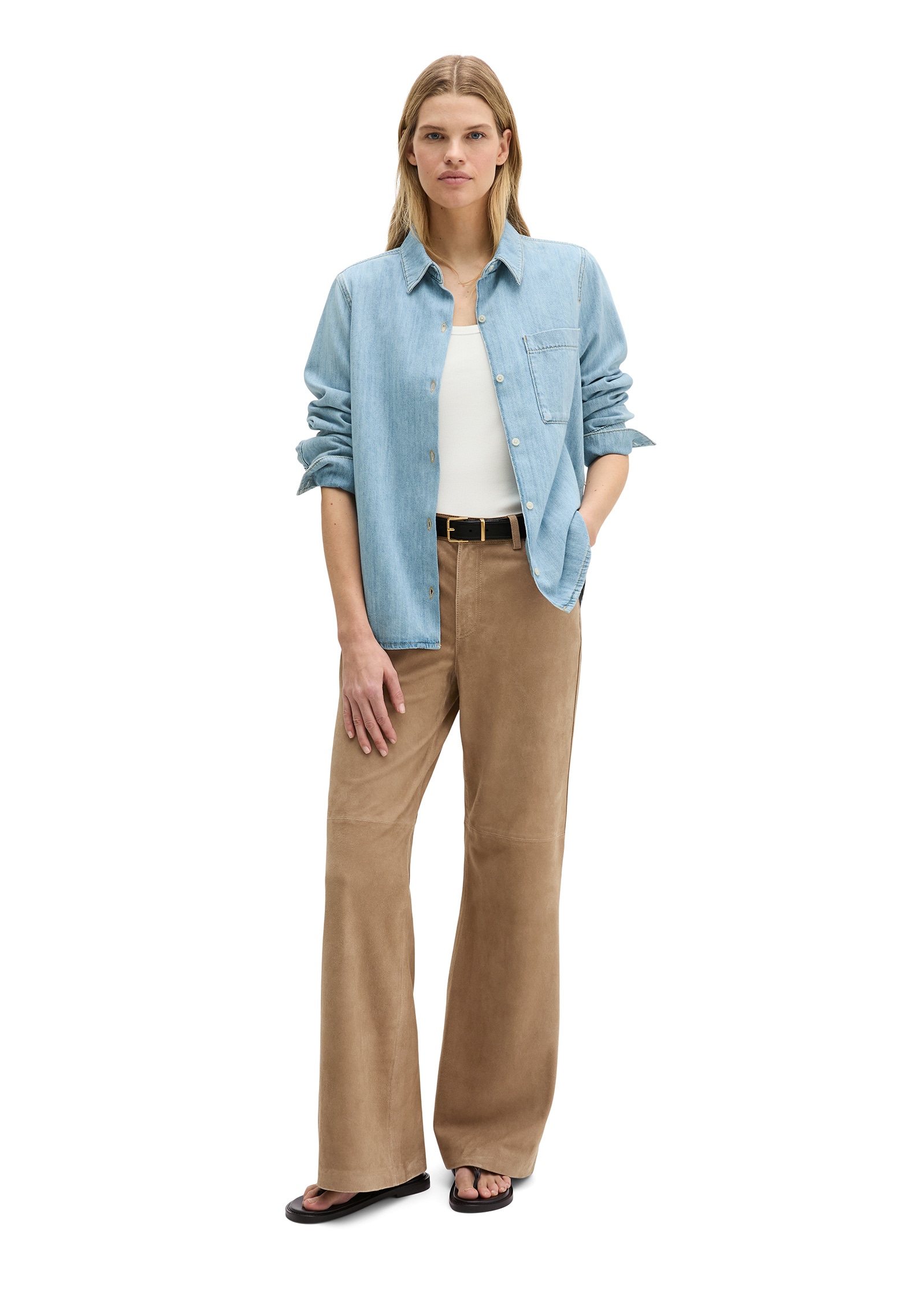 Marc O'Polo Jeansbluse »aus fließendem Organic Cotton«