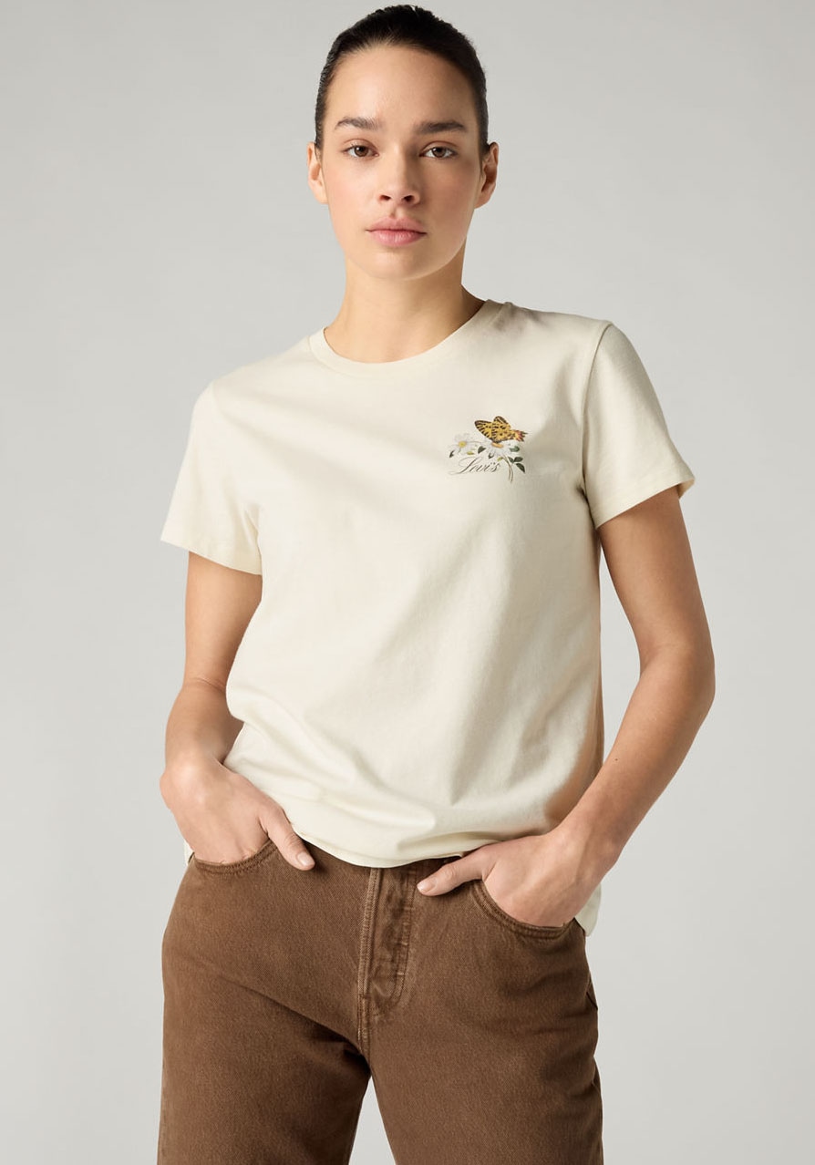 Levis T-Shirt "THE PERFECT TEE" mit Batwing-Logoprint günstig online kaufen