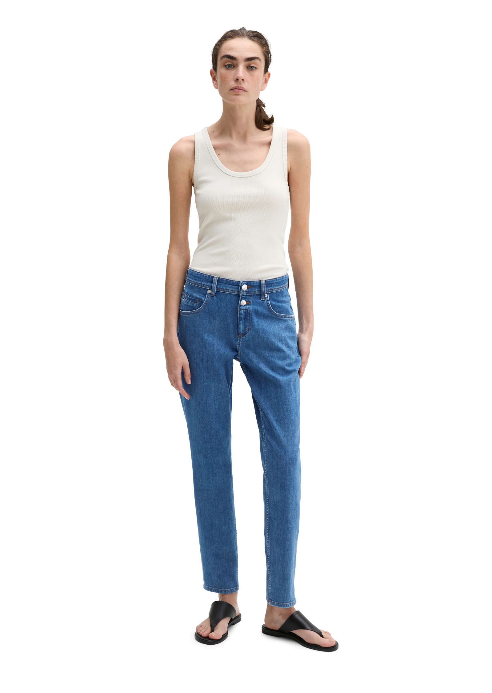 Marc O'Polo Boyfriend-Jeans »mit zwei Knöpfen«