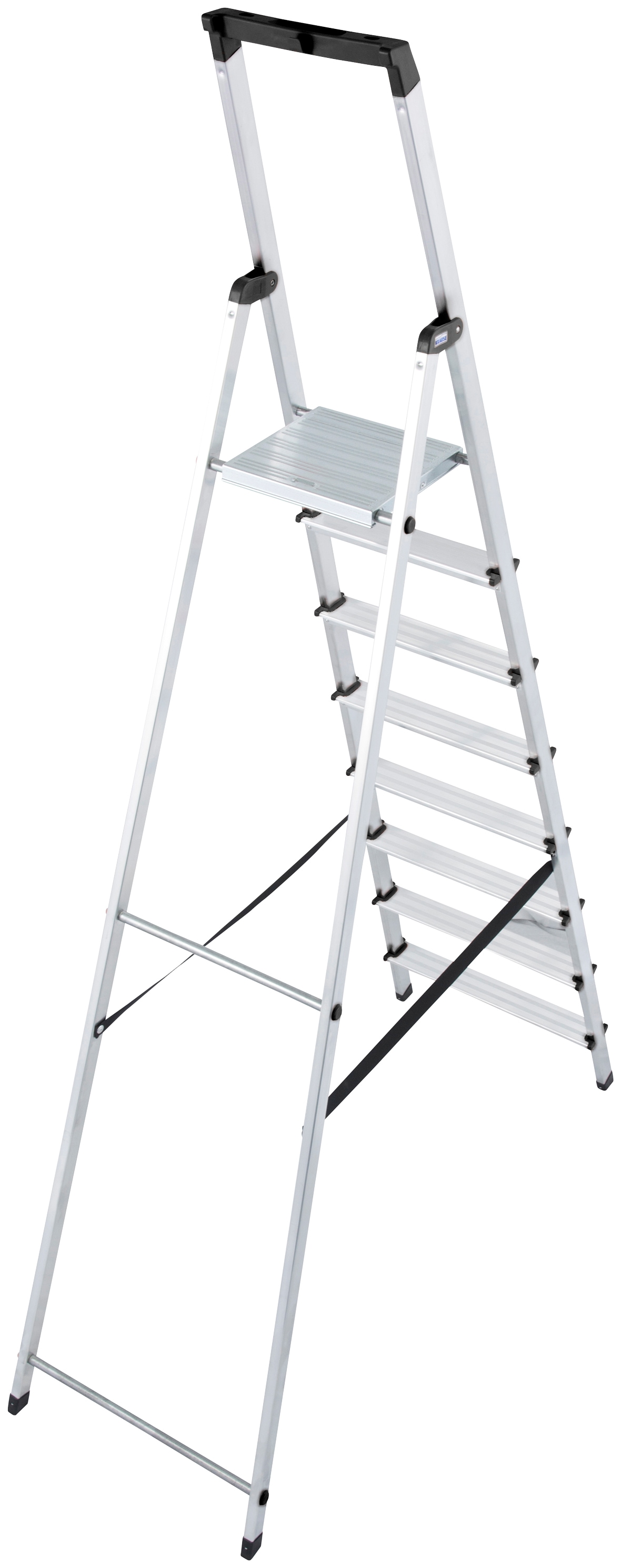 KRAUSE Stehleiter »Solidy«, Aluminium, 1x8 Stufen, Arbeitshöhe ca. 370 cm