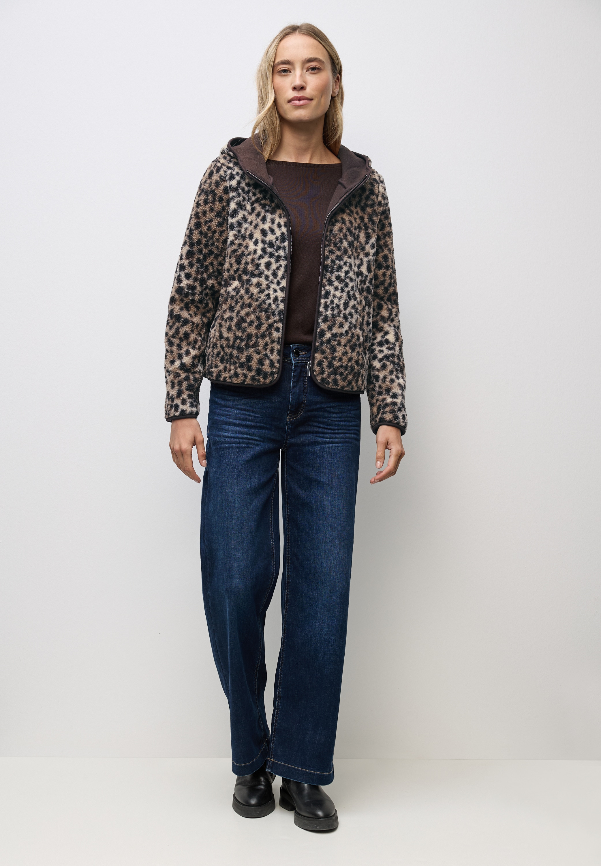 STREET ONE Cardigan mit Kapuze