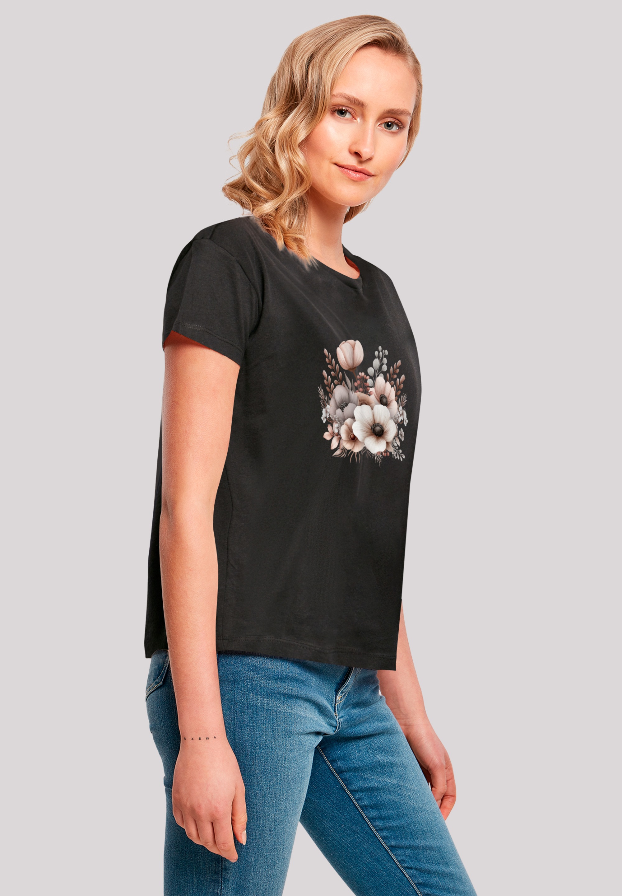 F4NT4STIC T-Shirt »Blumenstrauß Boho«, Premium Qualität