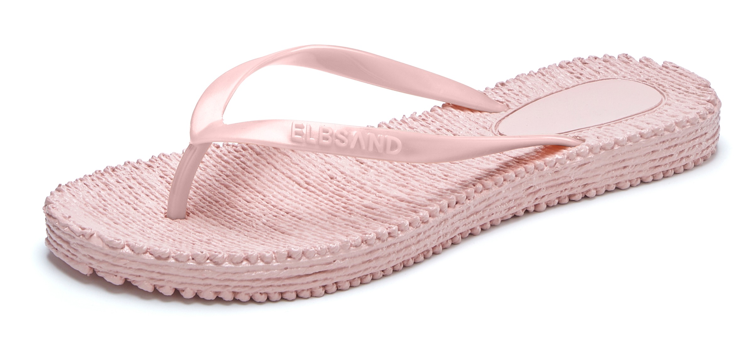 Elbsand Zehentrenner »Sandale, Pantolette,«  Zehentrenner, Badeschuh ultraleicht mit Bastoptik, unisex VEGAN