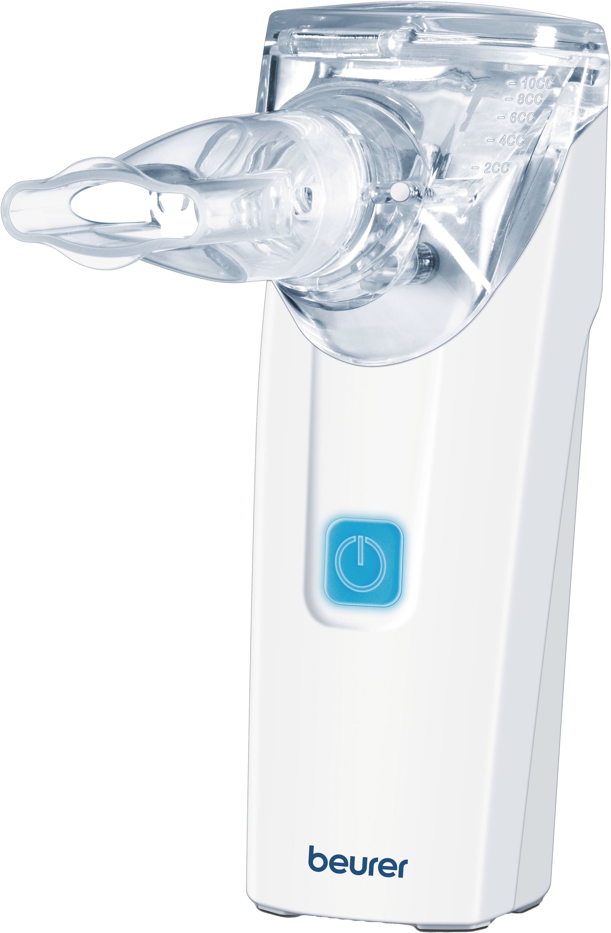 BEURER Inhalationsgerät "IH 55 Inhalator zur Behandlung der oberen und unteren Atemwege", weiß, Kunststoff, B:5,1cm H:14,6cm T:8,5cm,