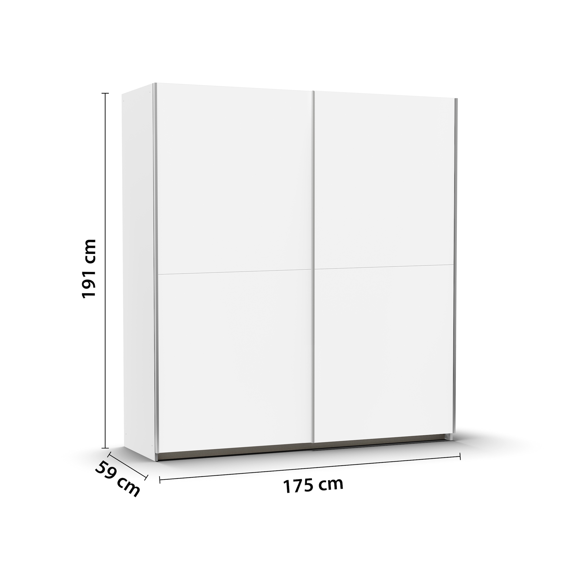 rauch Schwebetürenschrank »Kleiderschrank Schrank Garderobe SATURN mit 3 Ausstattungsvarianten«, 3 verschiedene Ausstattungsvarianten Griffe aus Metall MADE IN GERMANY