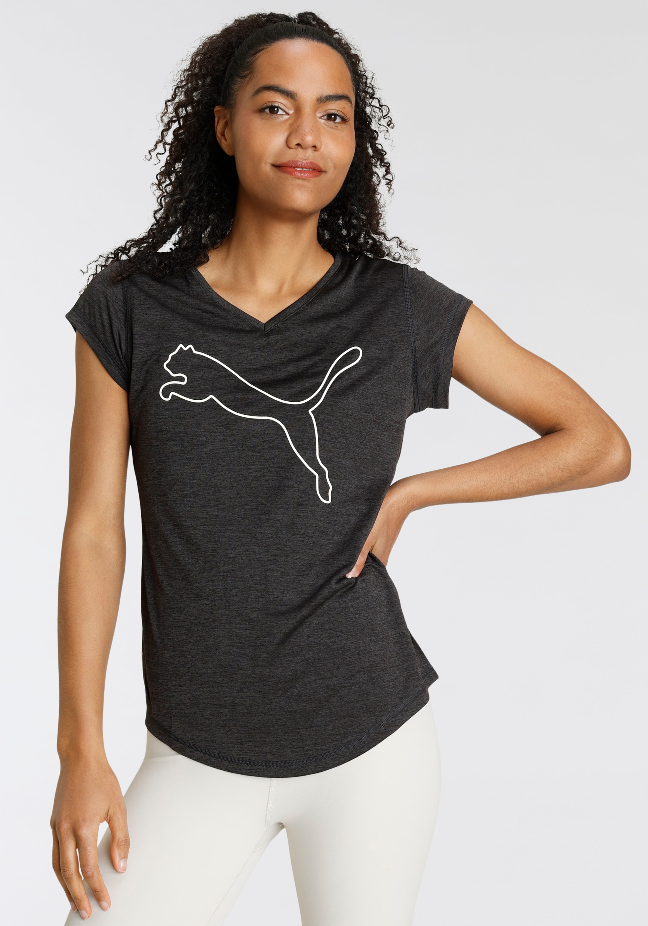 PUMA Trainingsshirt "TRAIN FAVORITE HEATHER CAT TEE" günstig online kaufen