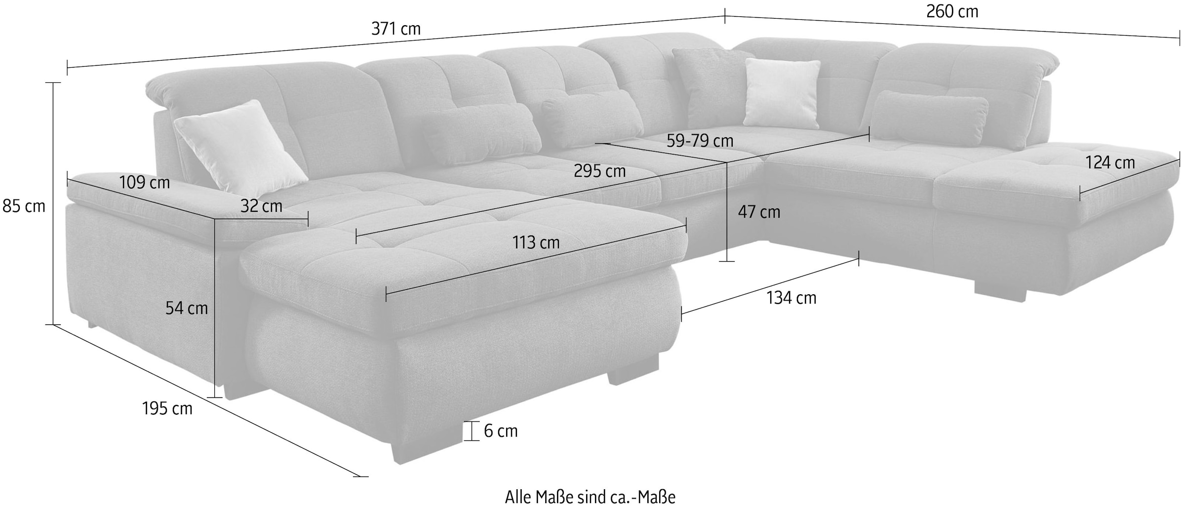 Die PlanBar Ecksofa »MP-IN16012 L-Form, mit Federkern-Polsterung«, inkl. Sitztiefenverstellung wahlweise mit weiteren Funktionen