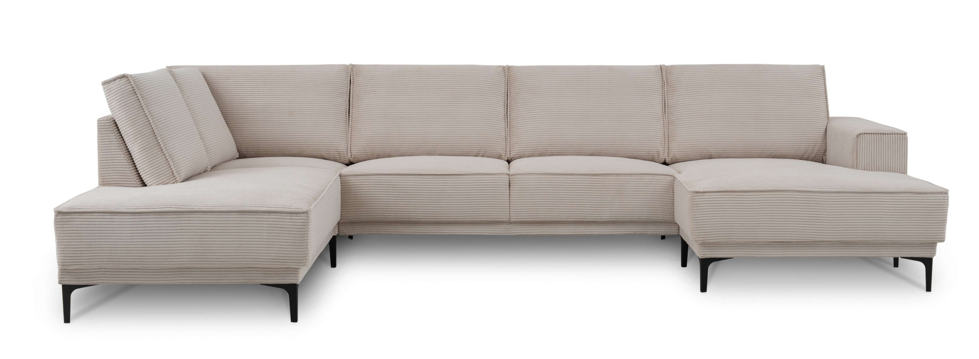 PLACES OF STYLE Wohnlandschaft "XXL Sofa Oland, Struktur, Flachgewebe, Luxu günstig online kaufen