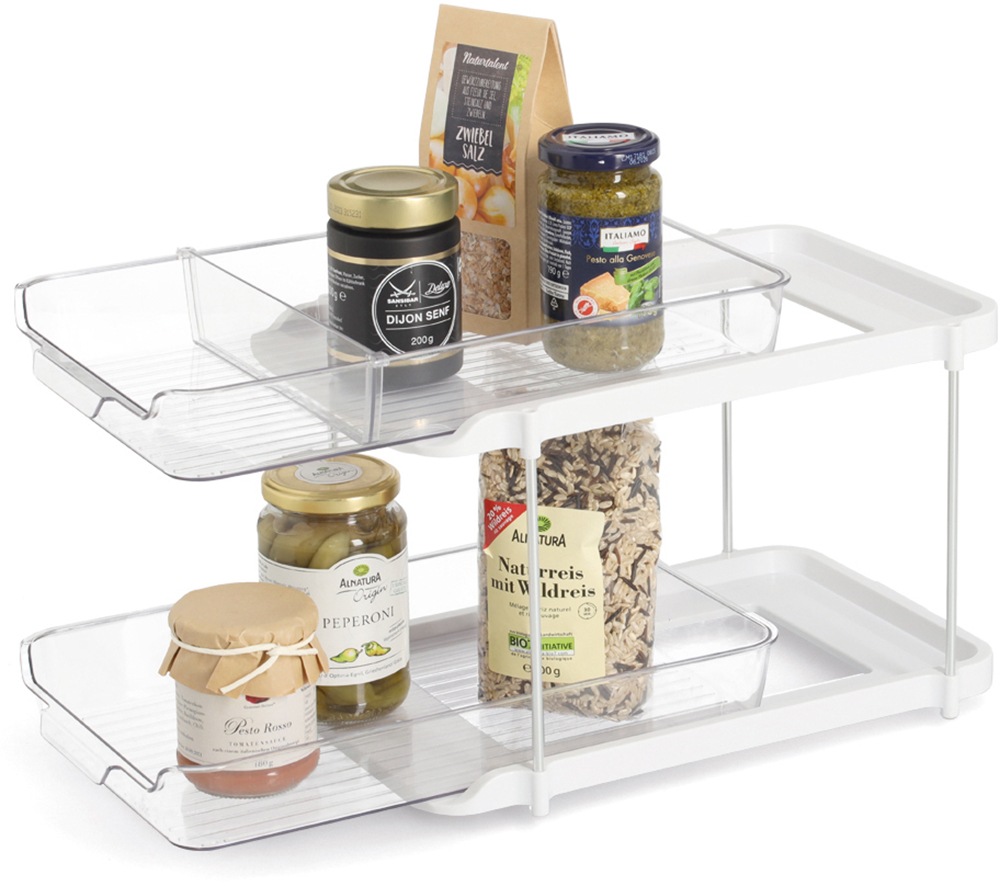 Zeller Present Standregal "Etagenregal, Kunststoff" mit Schiebesystem, pfle günstig online kaufen