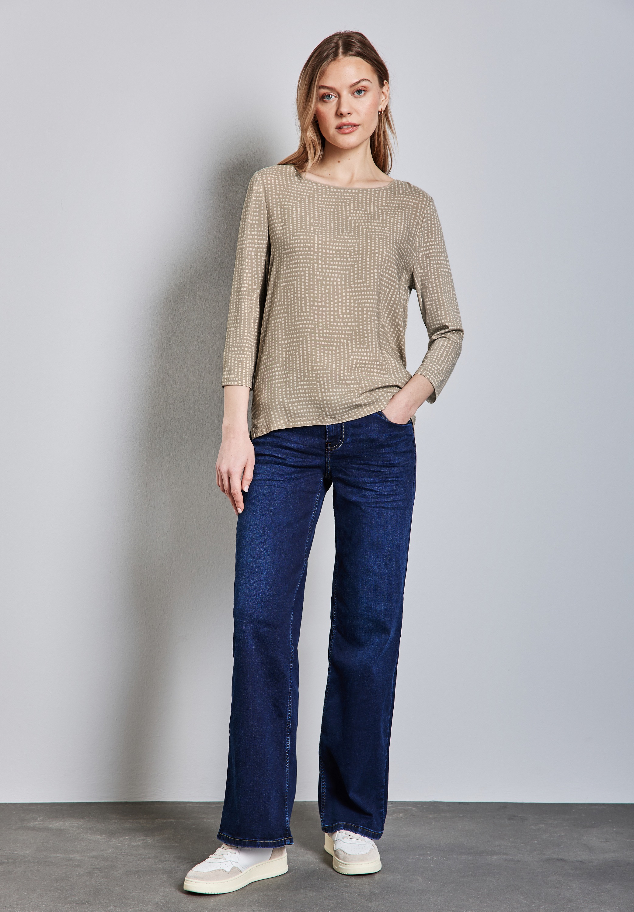 STREET ONE 3/4-Arm-Shirt, mit 3/4 Ärmeln