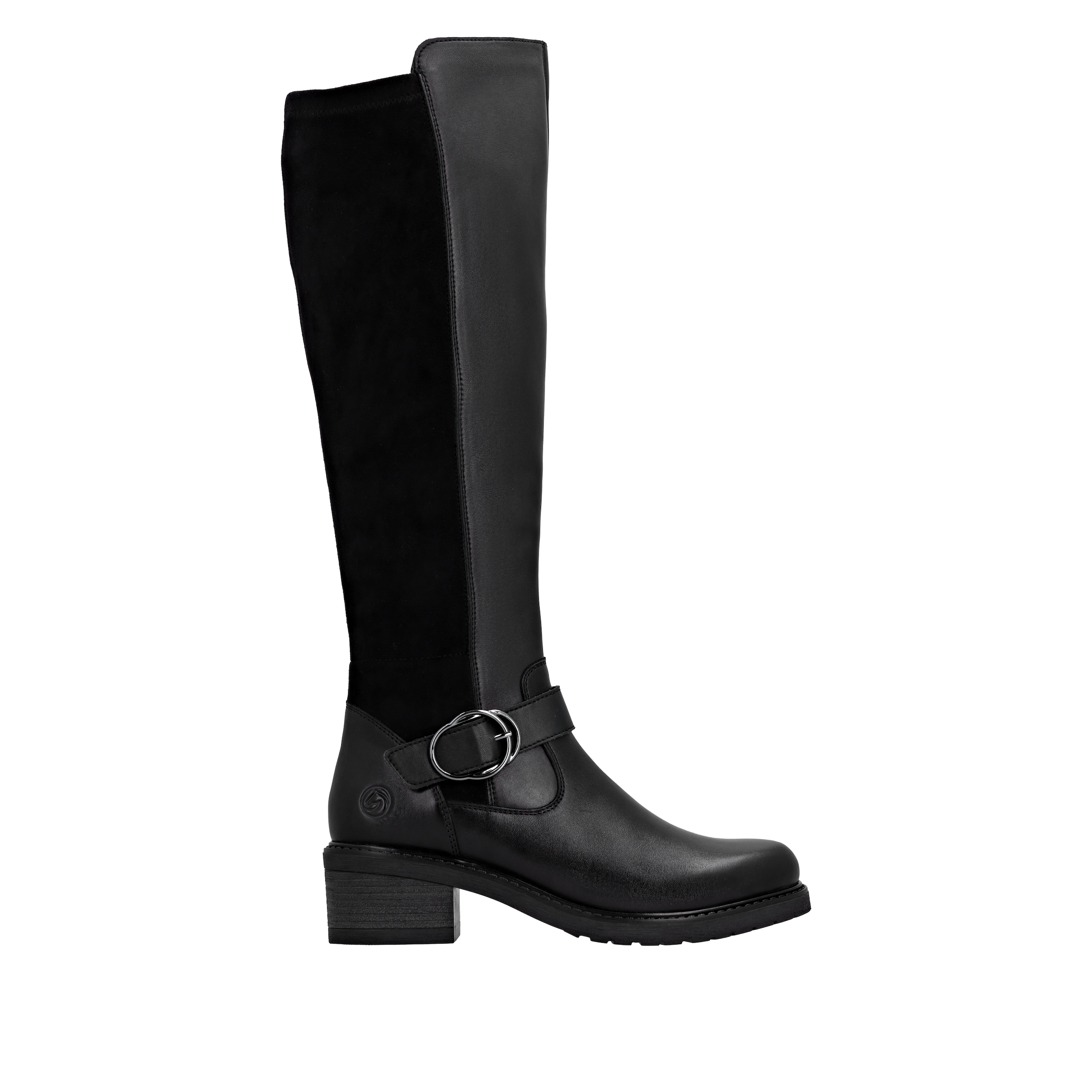 Remonte Stiefel, Langschaftstiefel, Stretch-Stiefel, Blockabsatz, Innenreißverschluss