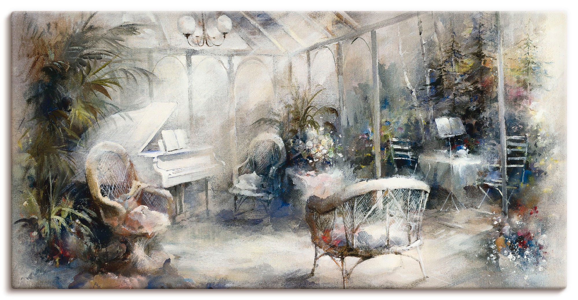 Artland Leinwandbild "Inspiration" Innenarchitektur 1 Stk. tlg. auf Holzrah günstig online kaufen