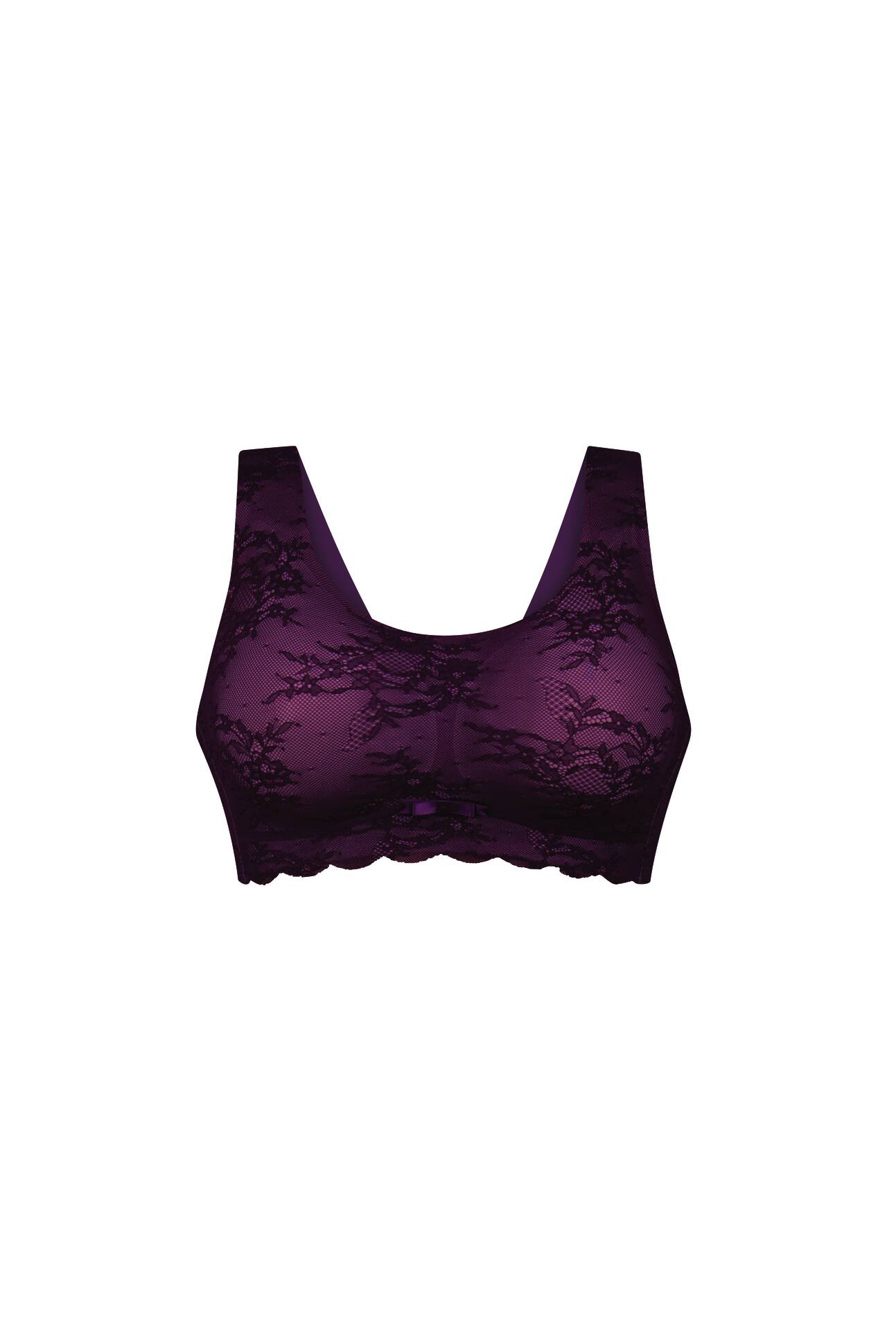 Thumbnail - Anita since 1886 Bralette "Essentials Lace", florale Spitze, herausnehmbare Schaumcups, zartes Seidenband