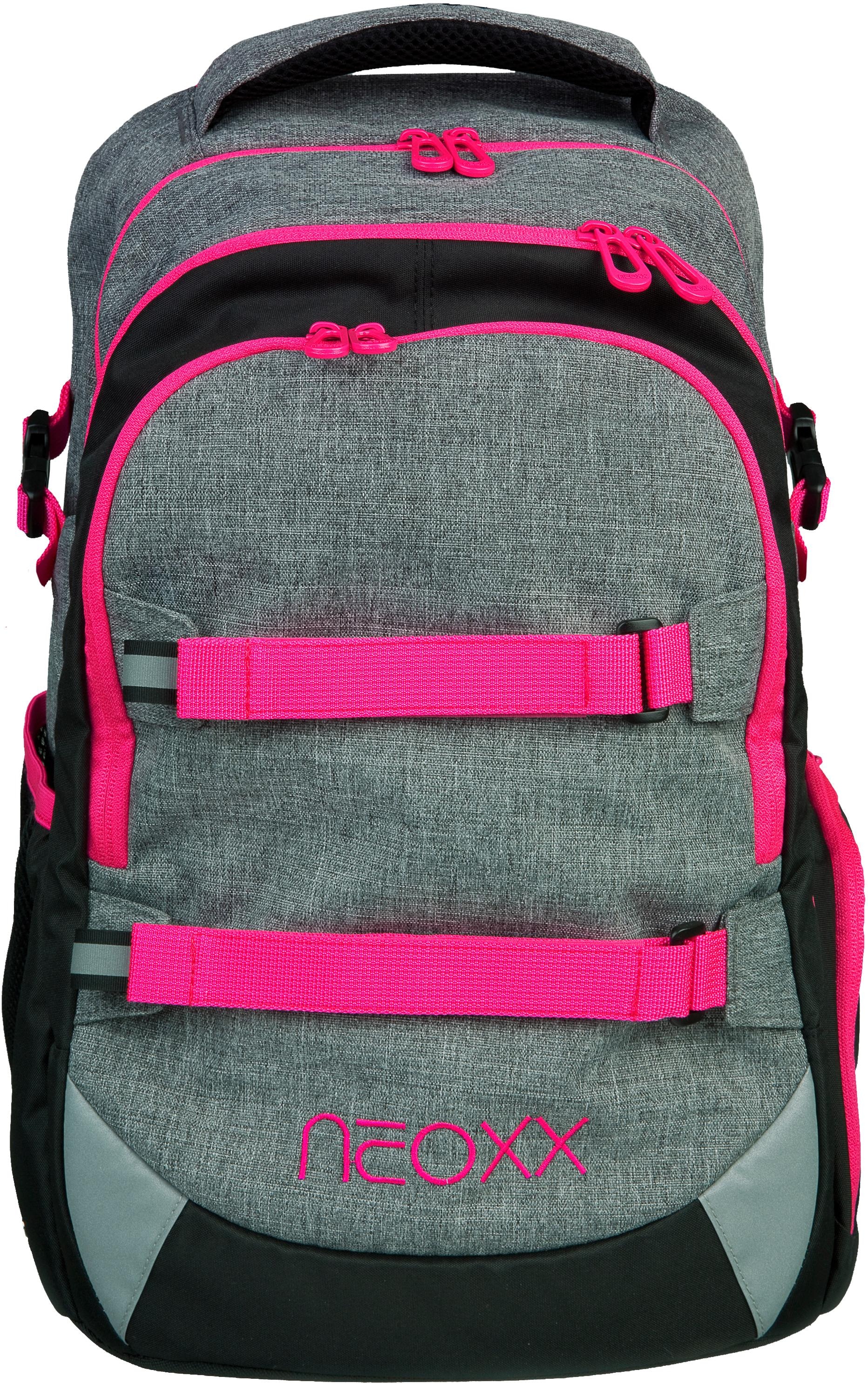 Schulrucksack »Active, Pink and Famous«, reflektierende Details, aus recycelten...