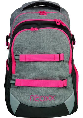 neoxx Schulrucksack »Active, Pink and Famous«, reflektierende Details, aus recycelten... kaufen