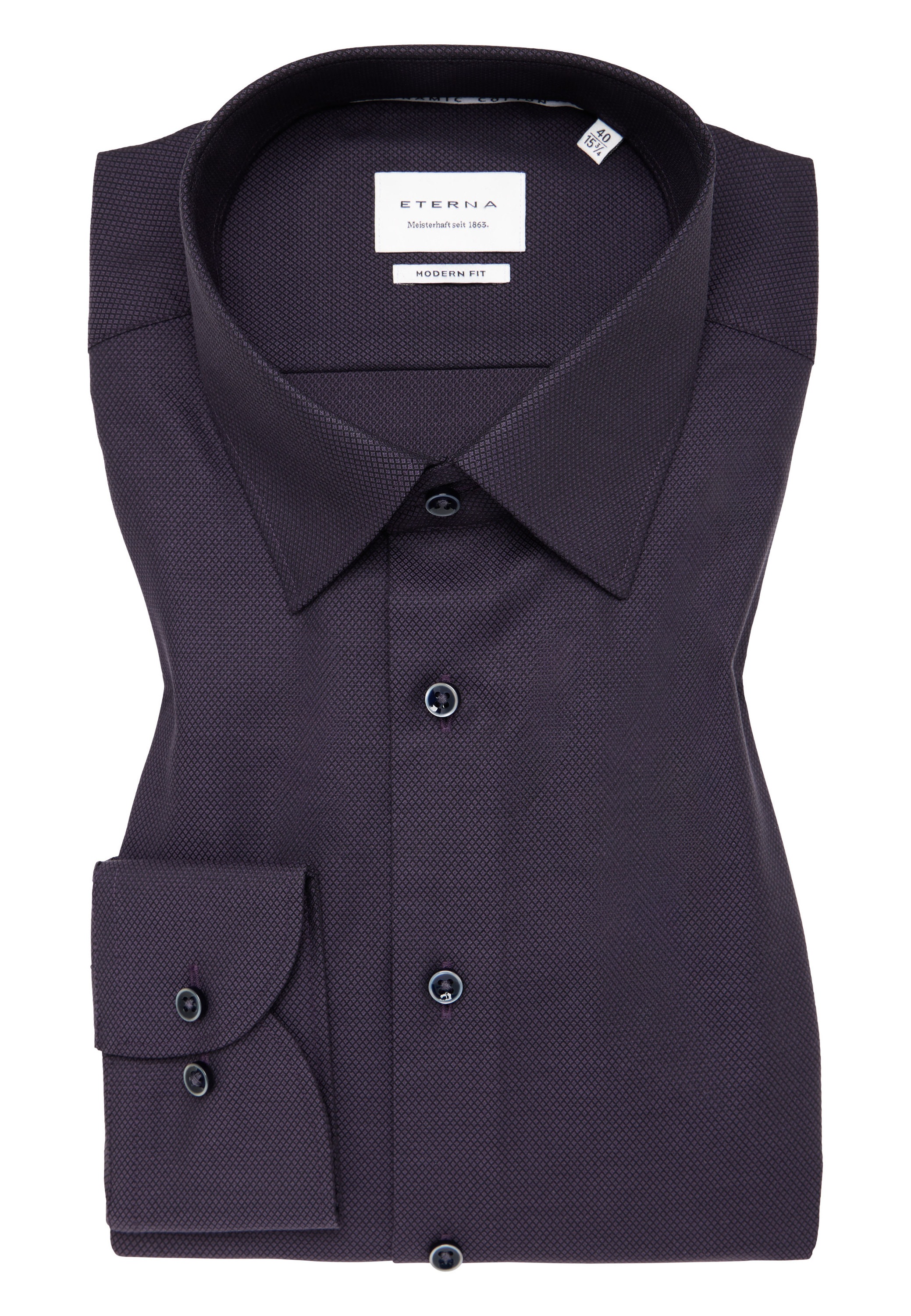 Eterna Langarmhemd »MODERN FIT« NON IRON (bügelfrei)
