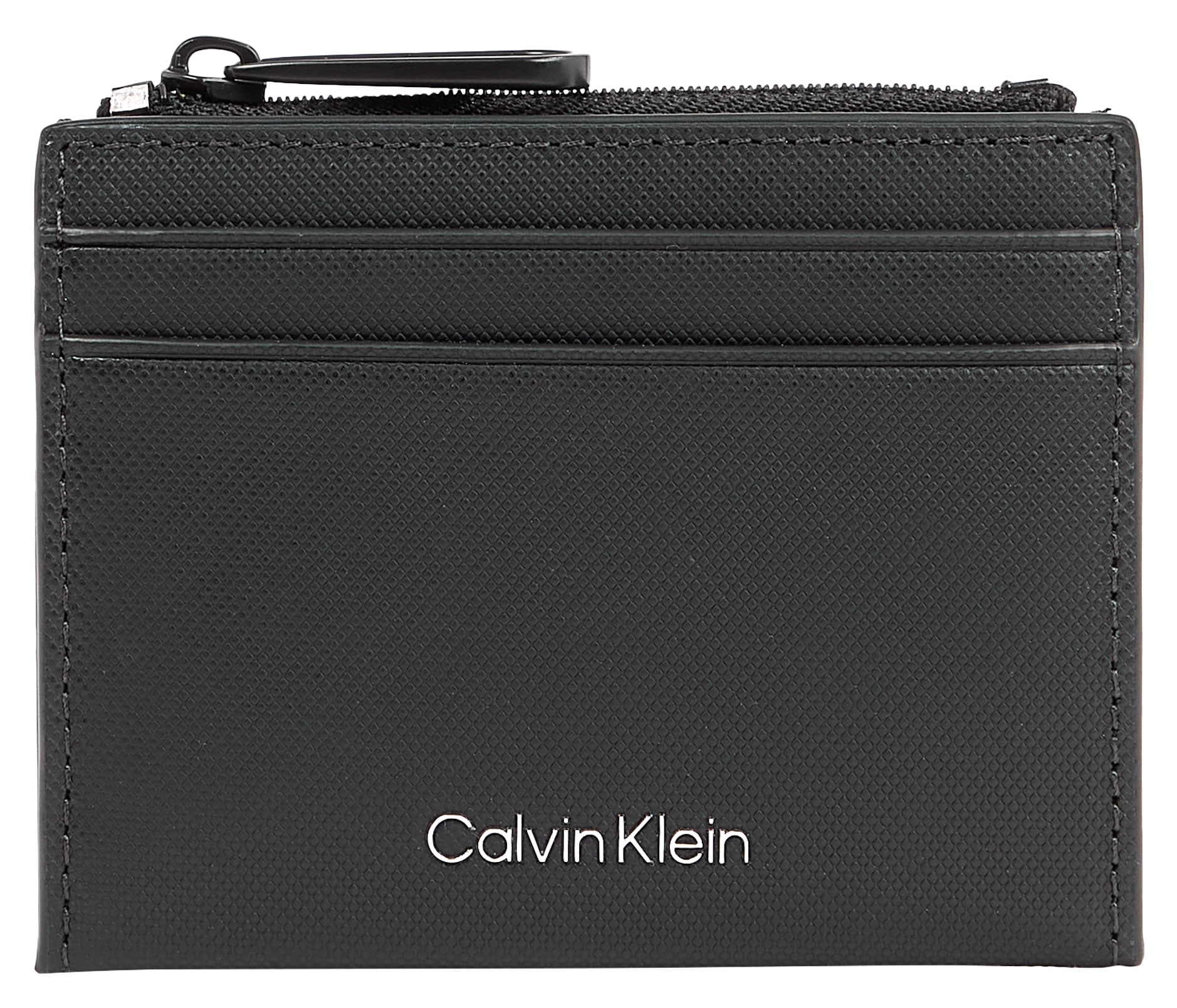 Calvin Klein Kartenetui "CK MUST 10CC CARDHOLDER W/ZIP", klassisches Design mit schlichtem Markenschriftzug