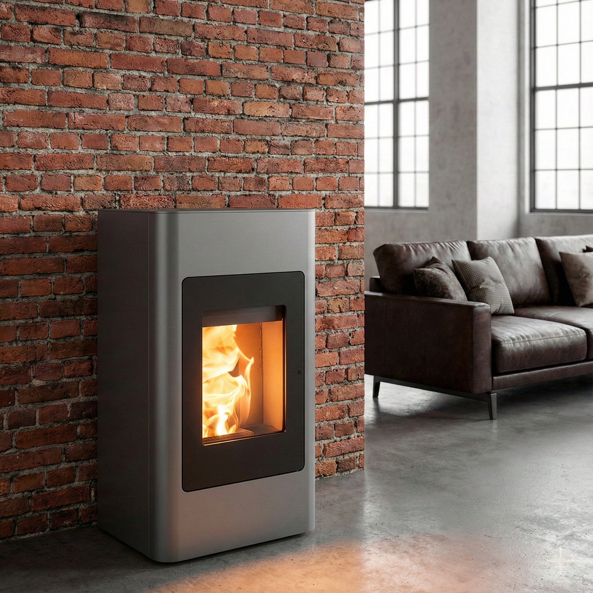 Haas + Sohn Pelletofen »HSP 2.cube, anthrazit/tief-schwarz«