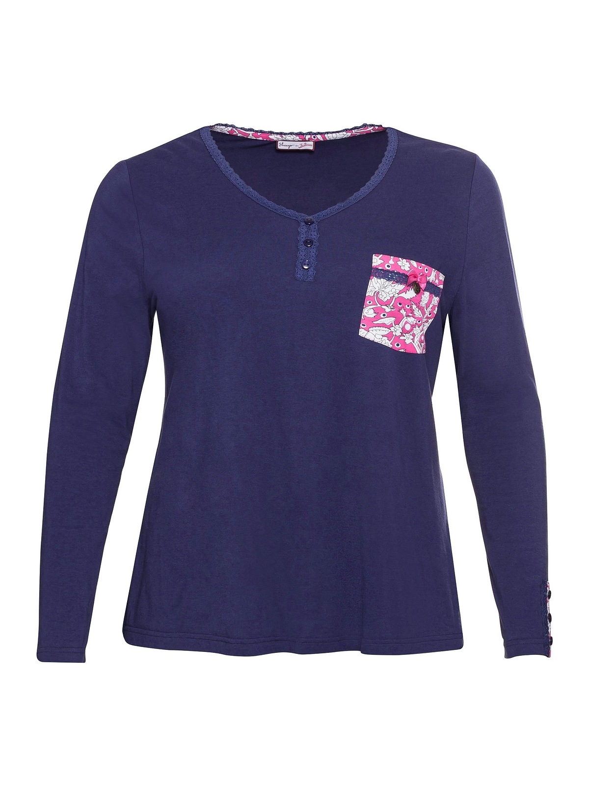 sheego by Joe Browns Langarmshirt »Große Größen«, mit femininen Details