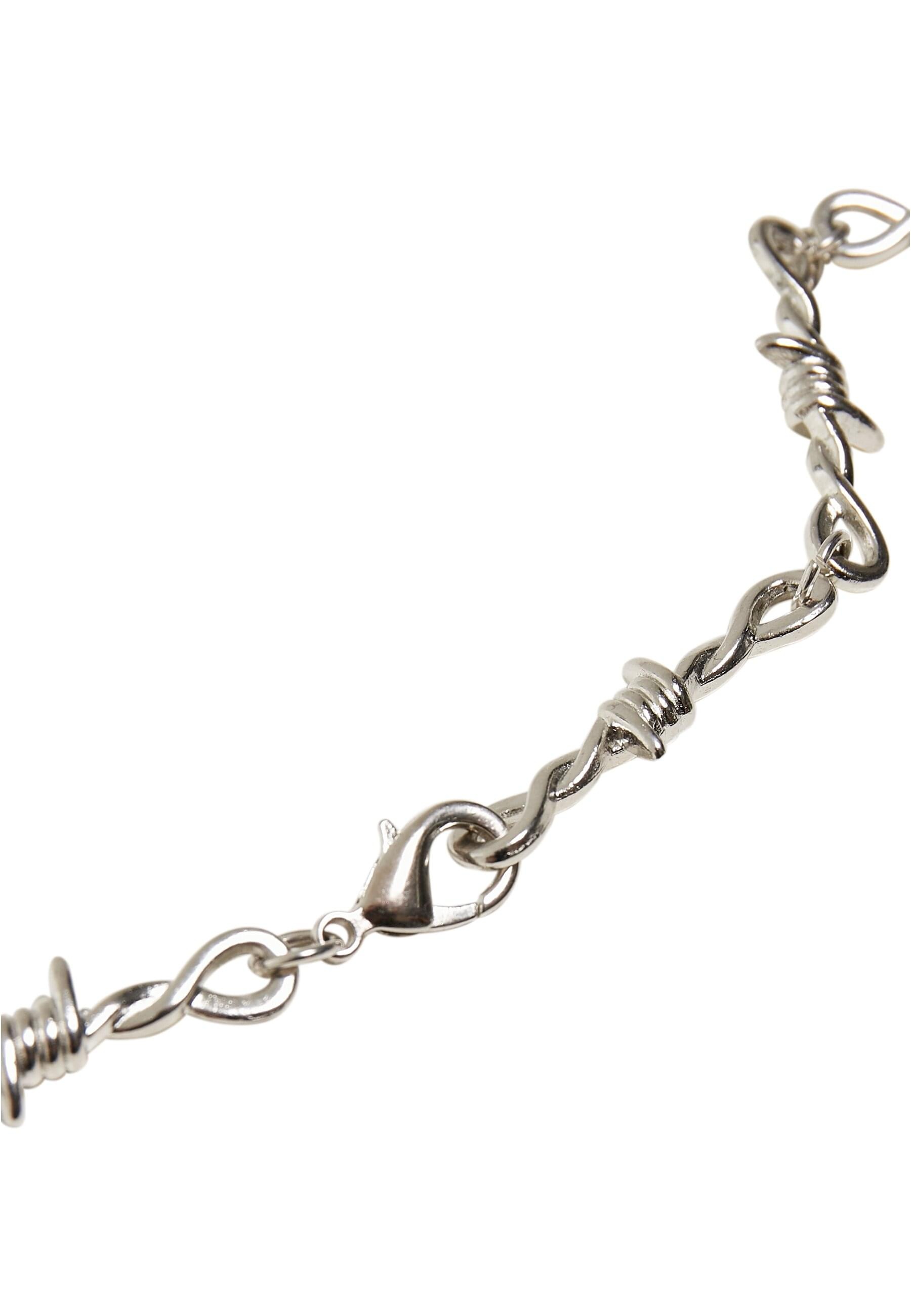 URBAN CLASSICS Edelstahlkette »Urban Classics Unisex Barbed Wire Necklace«