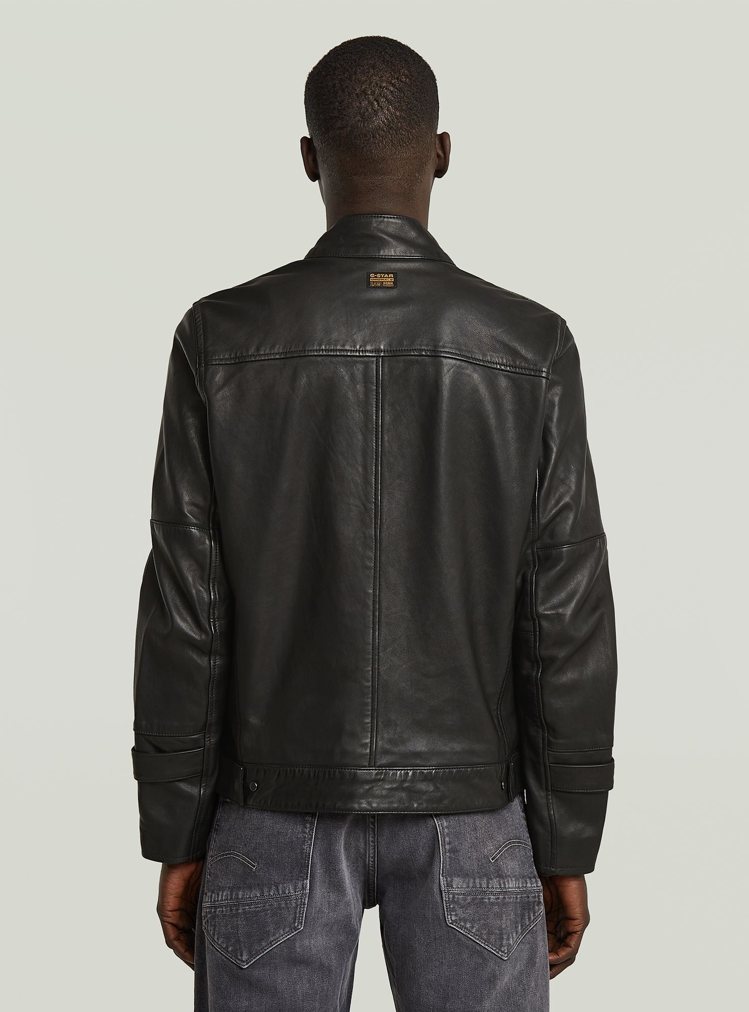 G-STAR Lederjacke "Biker Leather Jacke" günstig online kaufen